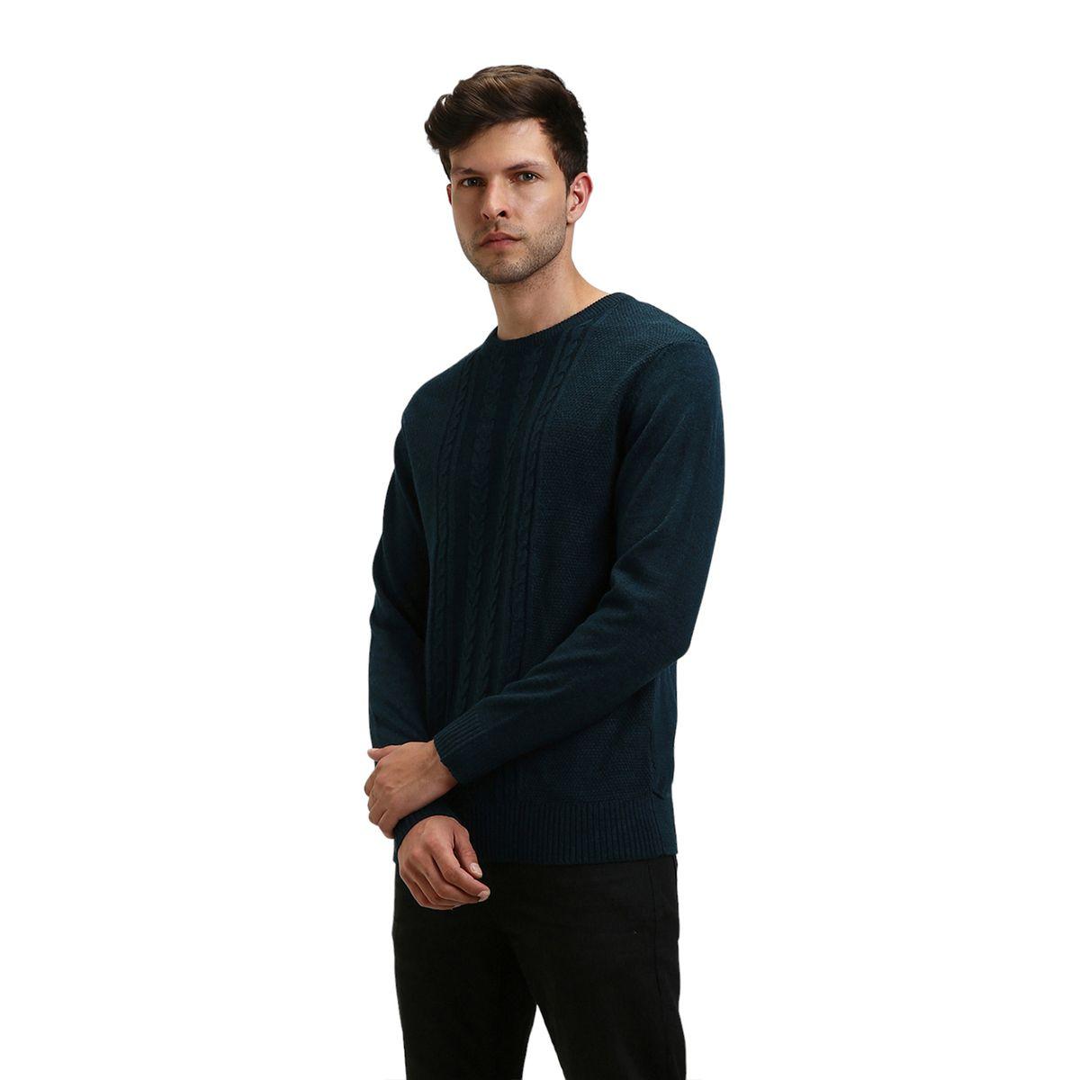 سويتر محبوك بياقة دائرية وتفاصيل بارزة الملمس دينيس لينجو × ستايلي-men-clothing-sweatersandpullovers-image-3