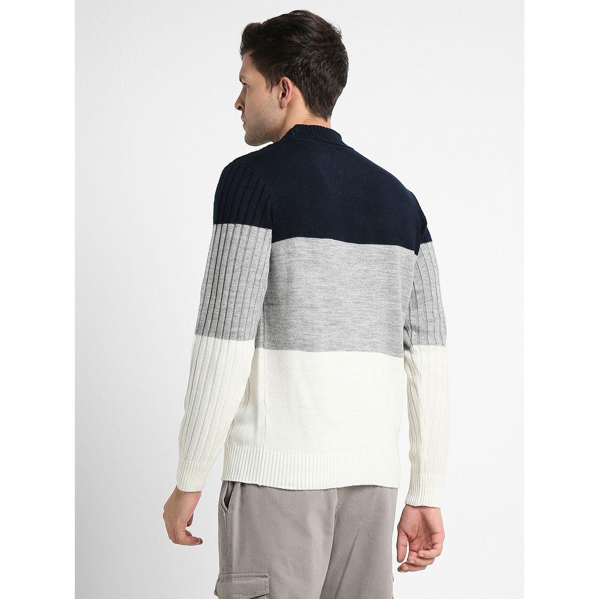 سويتر محبوك بنمط كتل الالوان دينيس لينجو × ستايلي-men-clothing-sweatersandpullovers-image-4