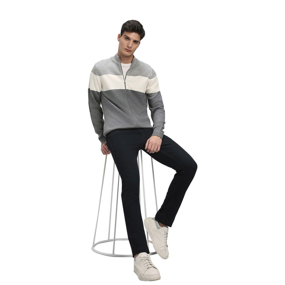 Dennis Lingo X Styli  Color Block Slim Fit Cardigan-men-clothing-sweatersandpullovers-image-1