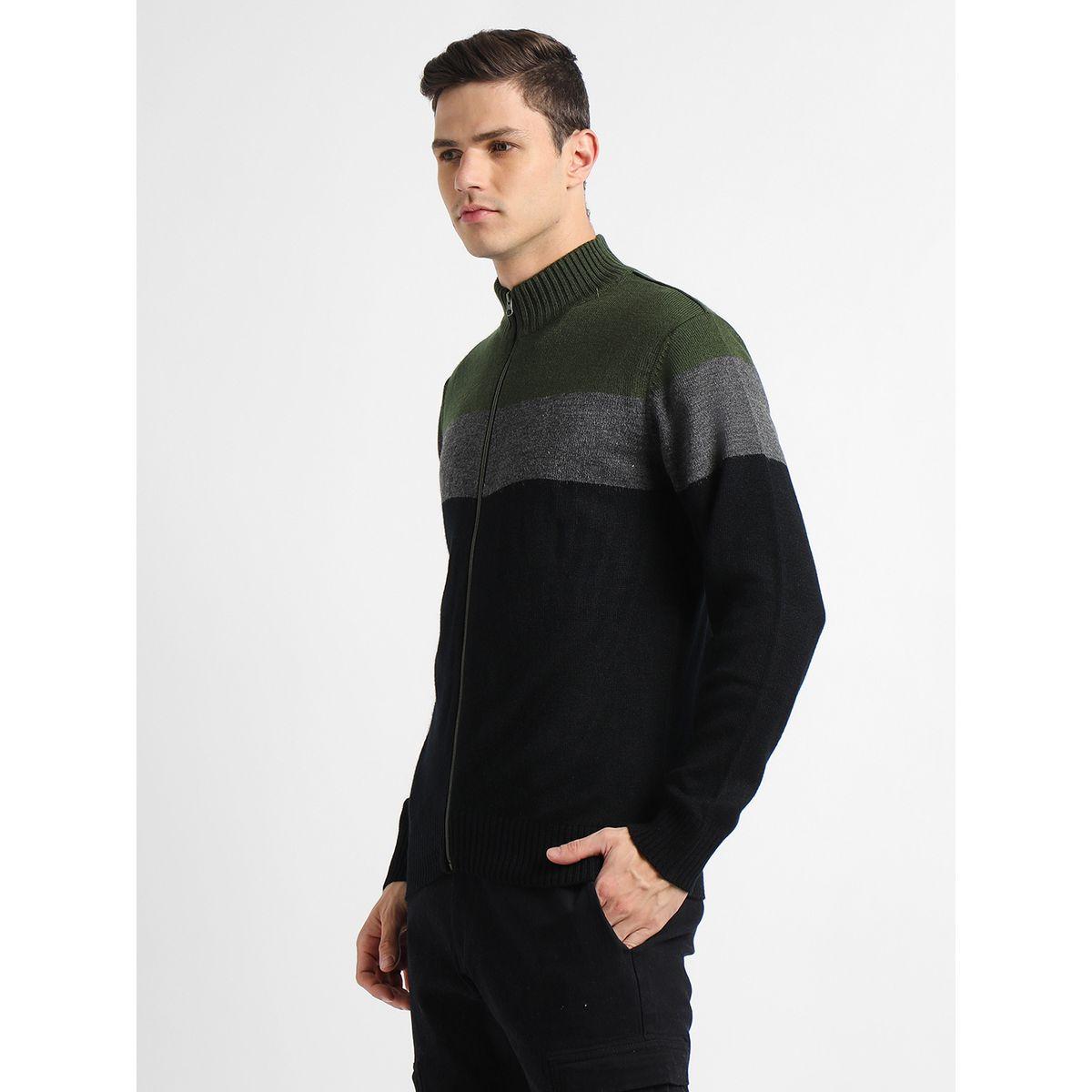Dennis Lingo X Styli  Color Block Slim Fit Cardigan-men-clothing-sweatersandpullovers-image-1