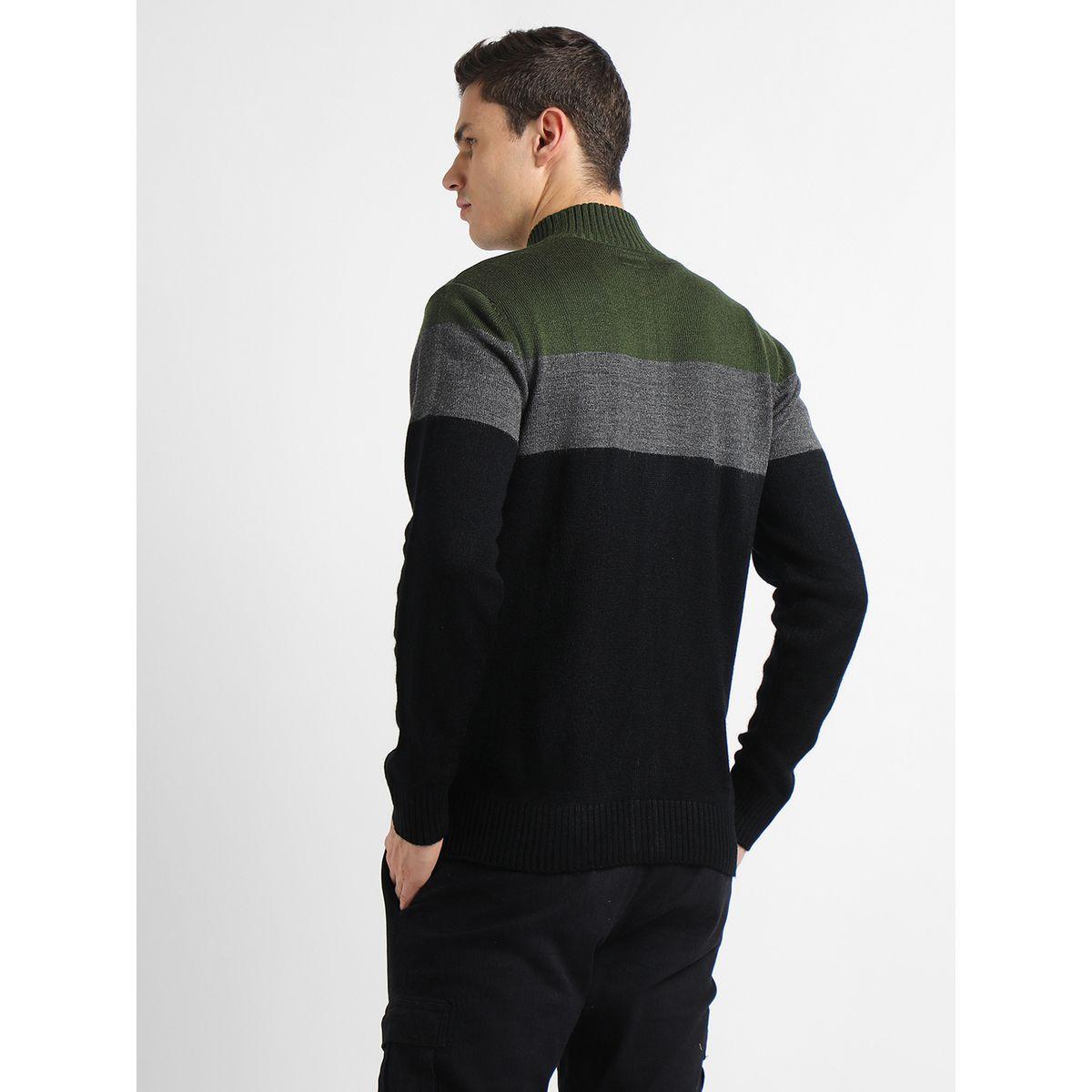 Dennis Lingo X Styli  Color Block Slim Fit Cardigan-men-clothing-sweatersandpullovers-image-2
