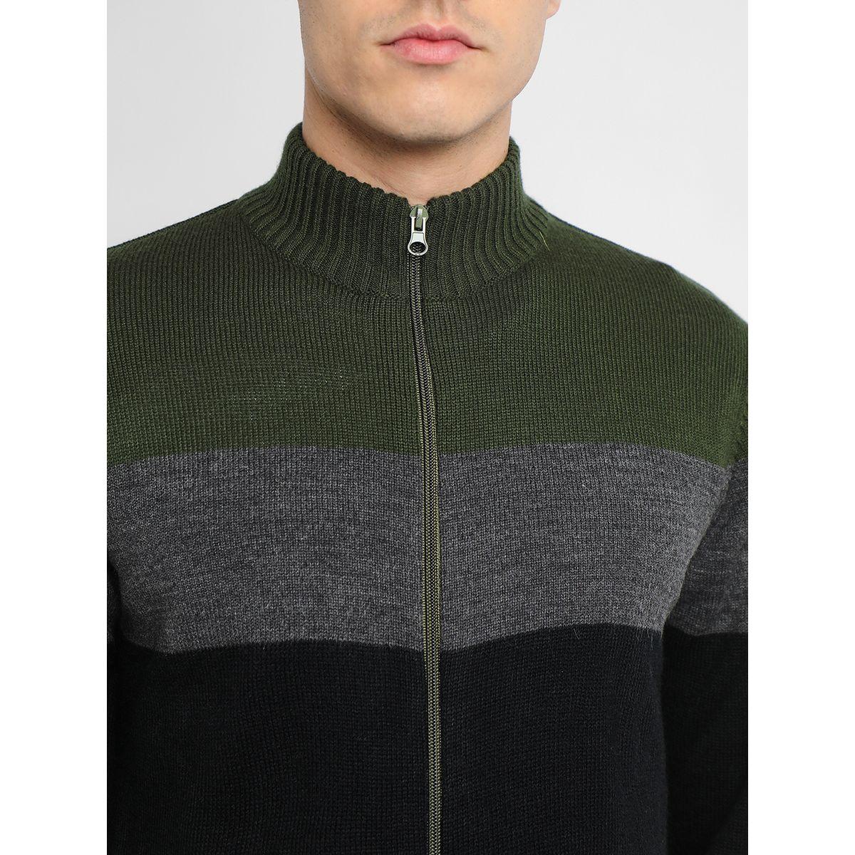 Dennis Lingo X Styli  Color Block Slim Fit Cardigan-men-clothing-sweatersandpullovers-image-3