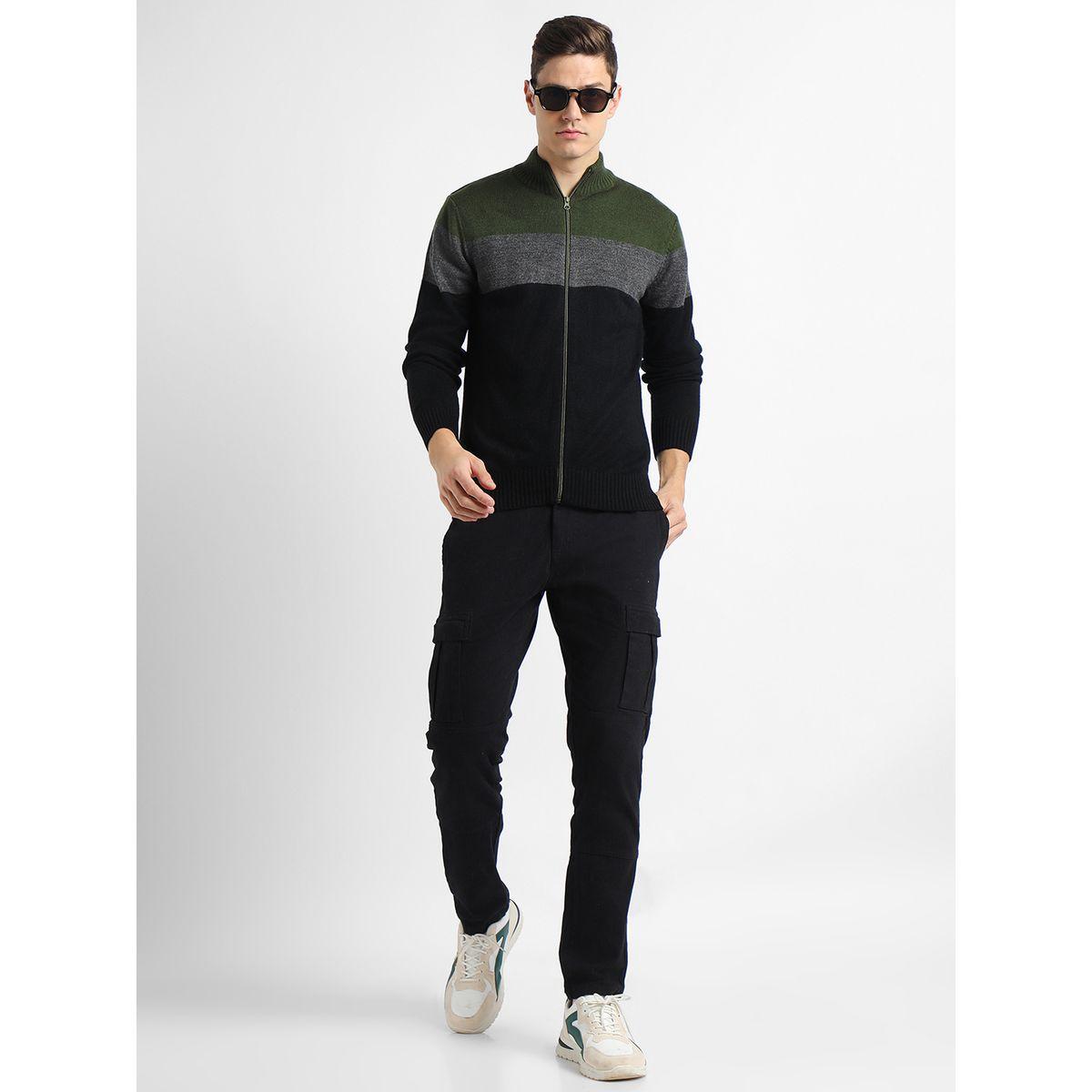 Dennis Lingo X Styli  Color Block Slim Fit Cardigan-men-clothing-sweatersandpullovers-image-4