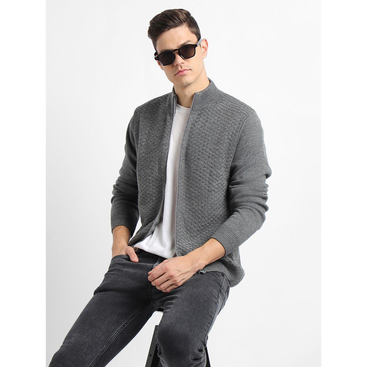 Dennis Lingo X Styli  Textured Regular Fit Cardigan-men-clothing-sweatersandpullovers-image-2