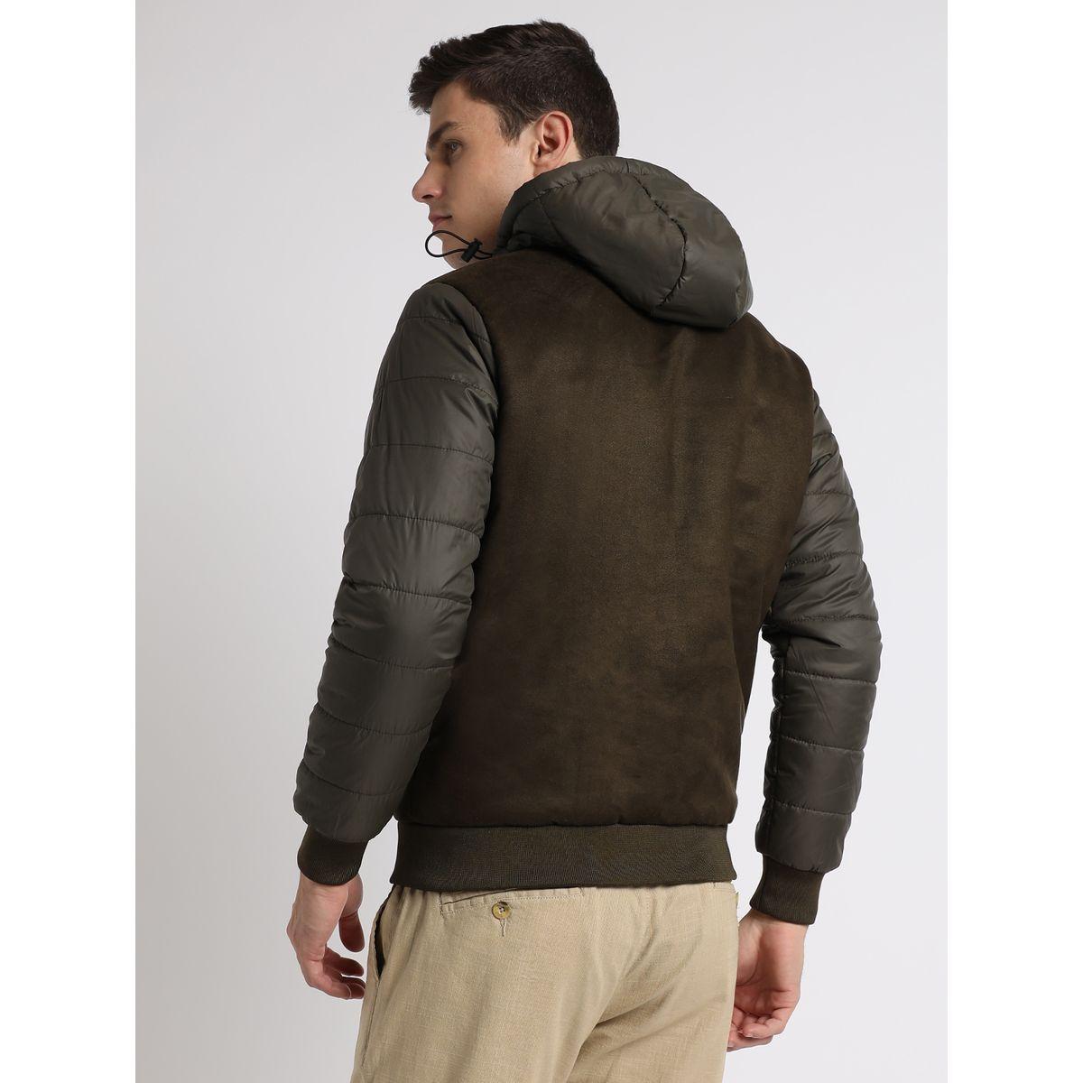 Dennis Lingo X Styli  Suede Panel Hooded Regular Fit Jacket-men-clothing-jacketsandblazers-jackets-image-2