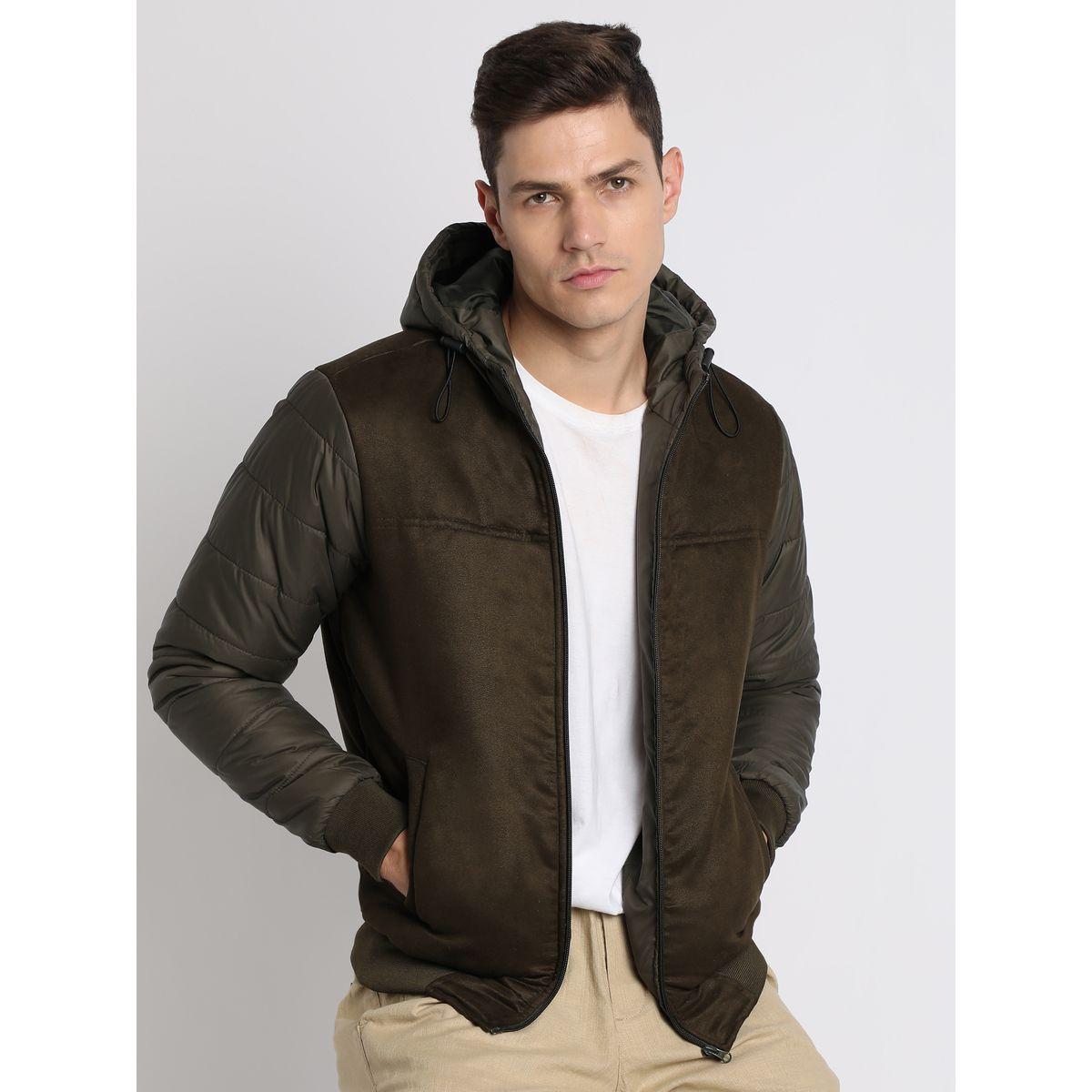 Dennis Lingo X Styli  Suede Panel Hooded Regular Fit Jacket-men-clothing-jacketsandblazers-jackets-image-4