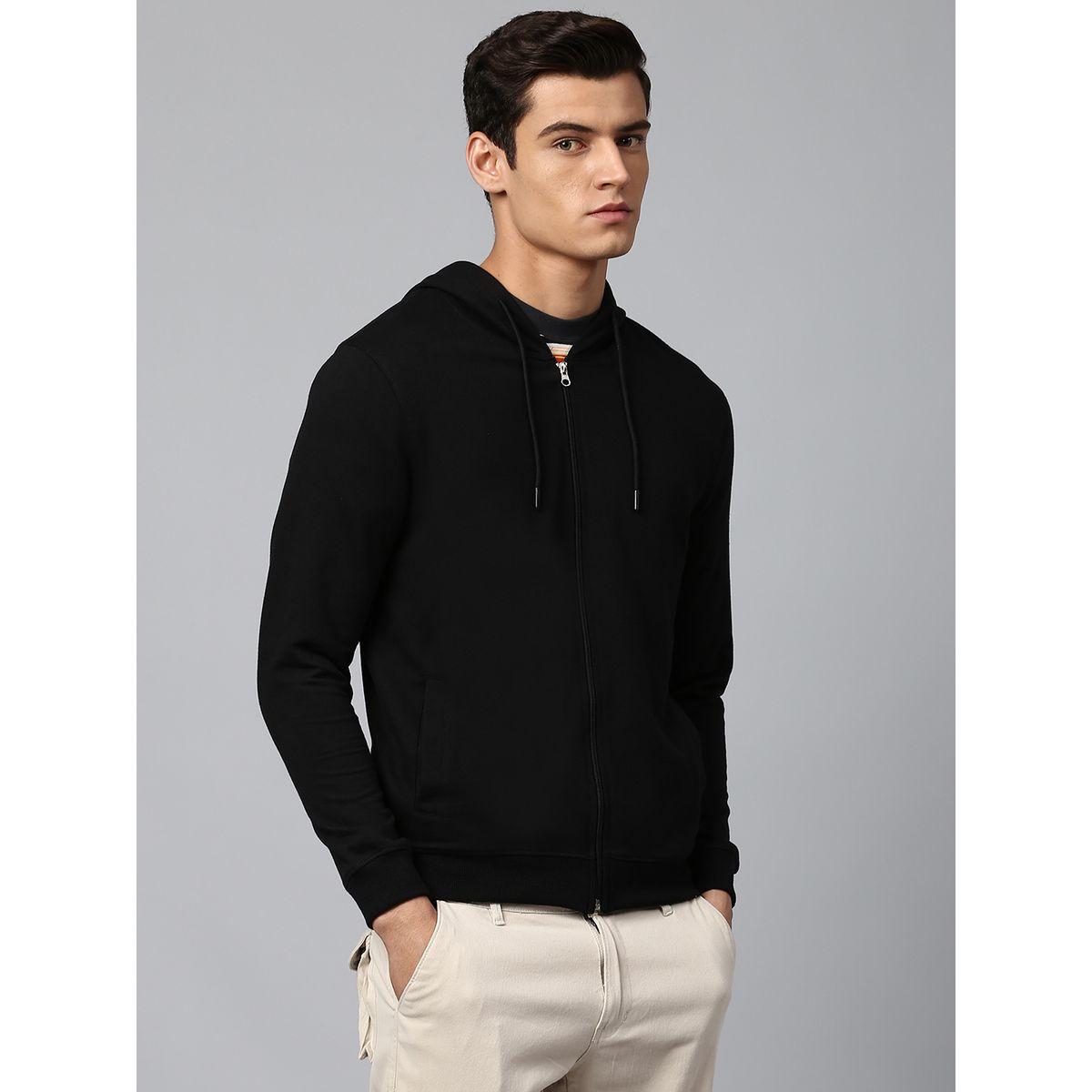 Dennis Lingo X Styli  Regular Fit Solid Hooded Sweatshirt-men-winterwear-hoodiesandsweatshirts-image-4