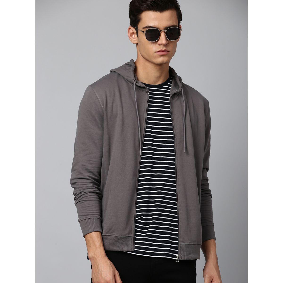 Dennis Lingo X Styli  Regular Fit Solid Hooded Sweatshirt-men-winterwear-hoodiesandsweatshirts-image-4