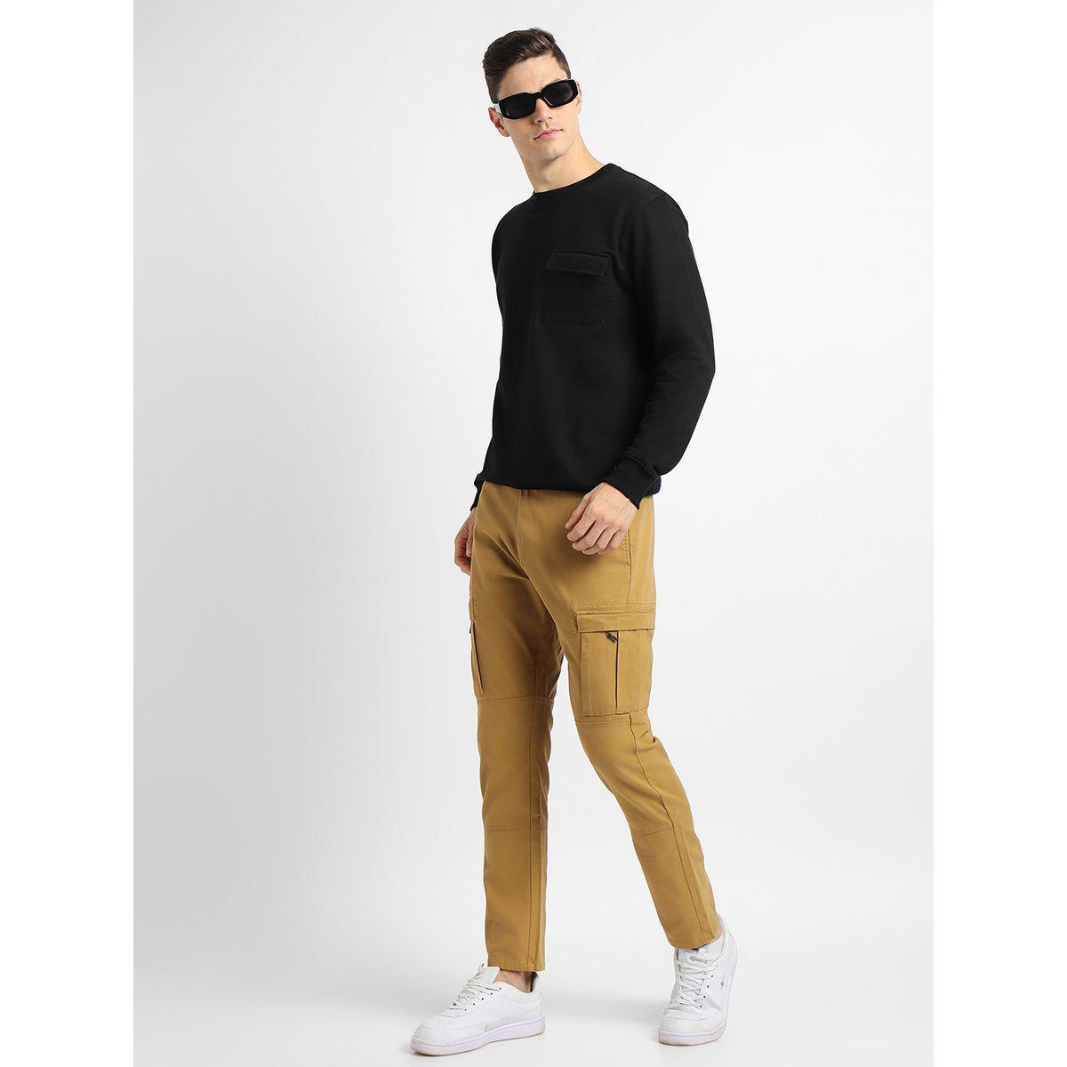 سويت شيرت سادة بقصة عادية دينيس لينجو × ستايلي-men-winterwear-hoodiesandsweatshirts-image-1