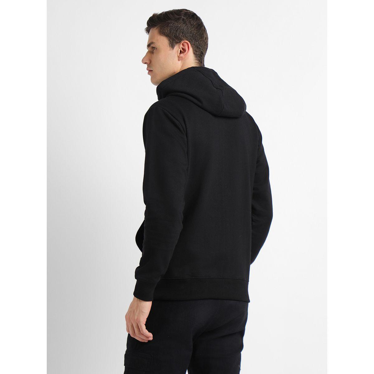 Dennis Lingo X Styli  Solid Hooded Sweatshirt with Zip Closure-men-winterwear-hoodiesandsweatshirts-image-3