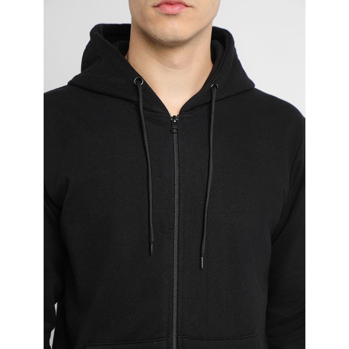 Dennis Lingo X Styli  Solid Hooded Sweatshirt with Zip Closure-men-winterwear-hoodiesandsweatshirts-image-5