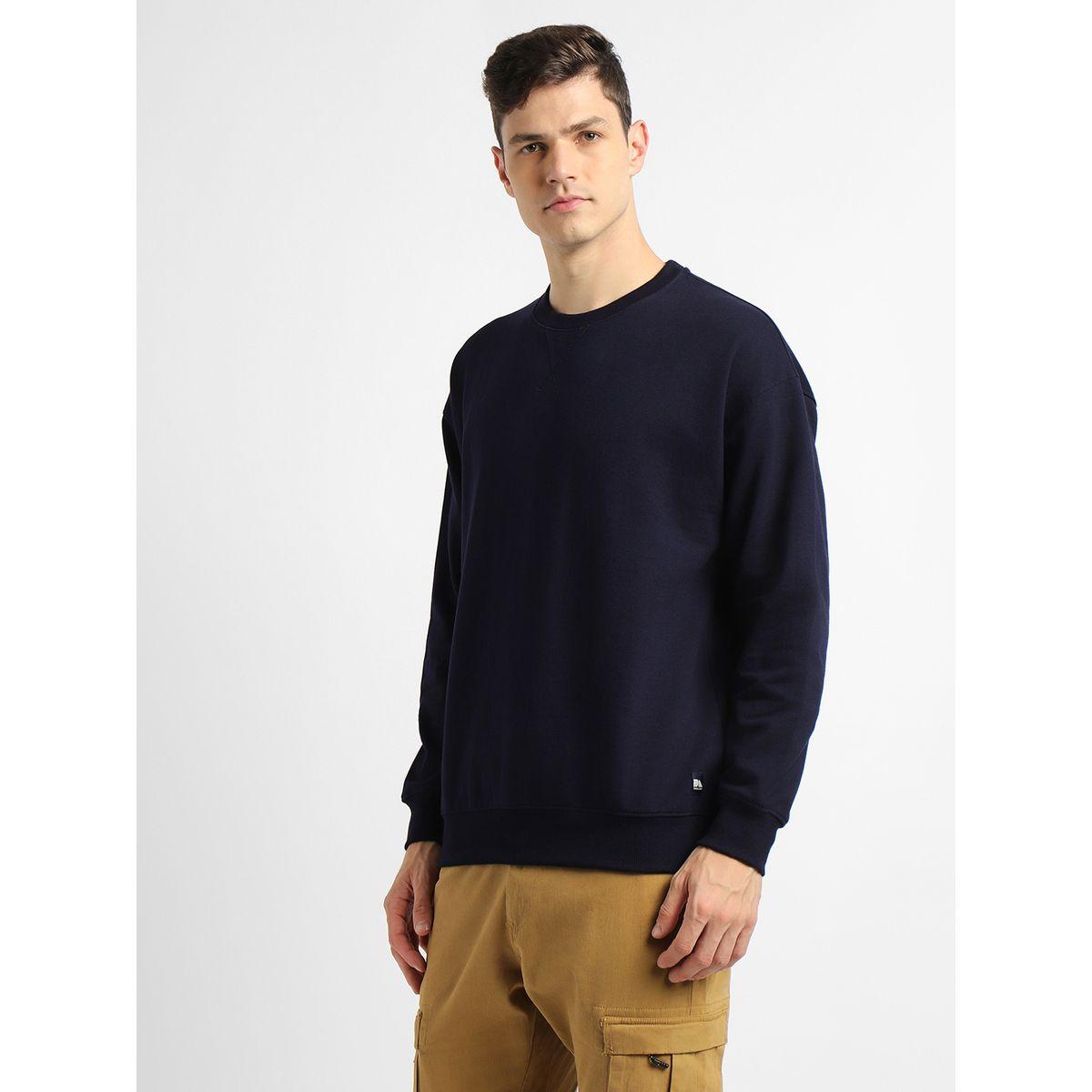 Dennis Lingo X Styli  Relaxed Fit Solid Sweatshirt with Dropped Shoulder-men-winterwear-hoodiesandsweatshirts-image-5