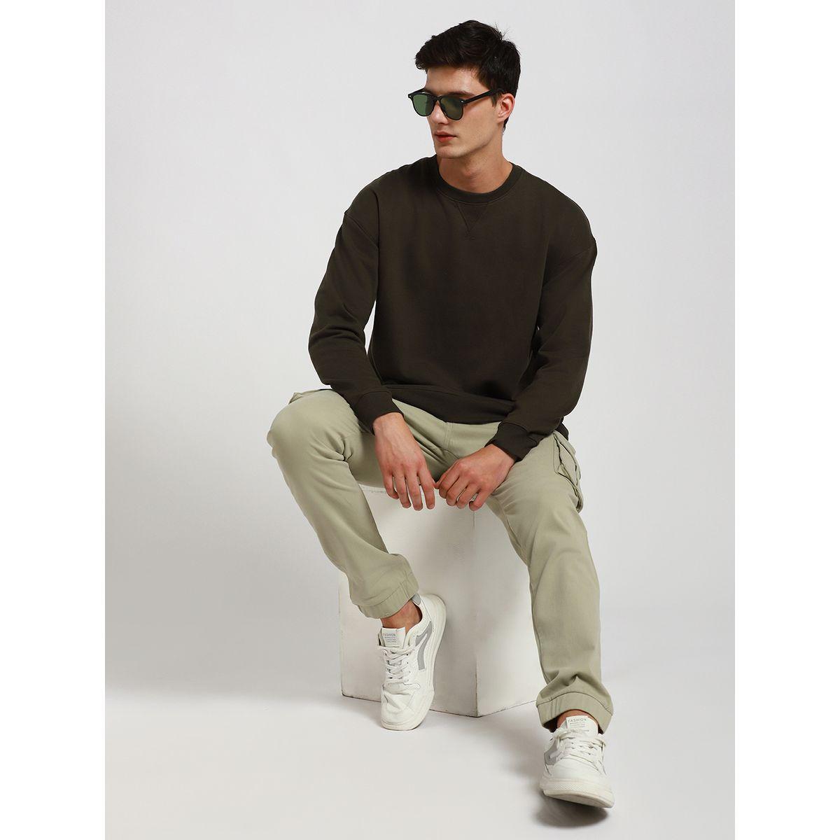 Dennis Lingo X Styli  Relaxed Fit Solid Sweatshirt with Dropped Shoulder-men-winterwear-hoodiesandsweatshirts-image-1