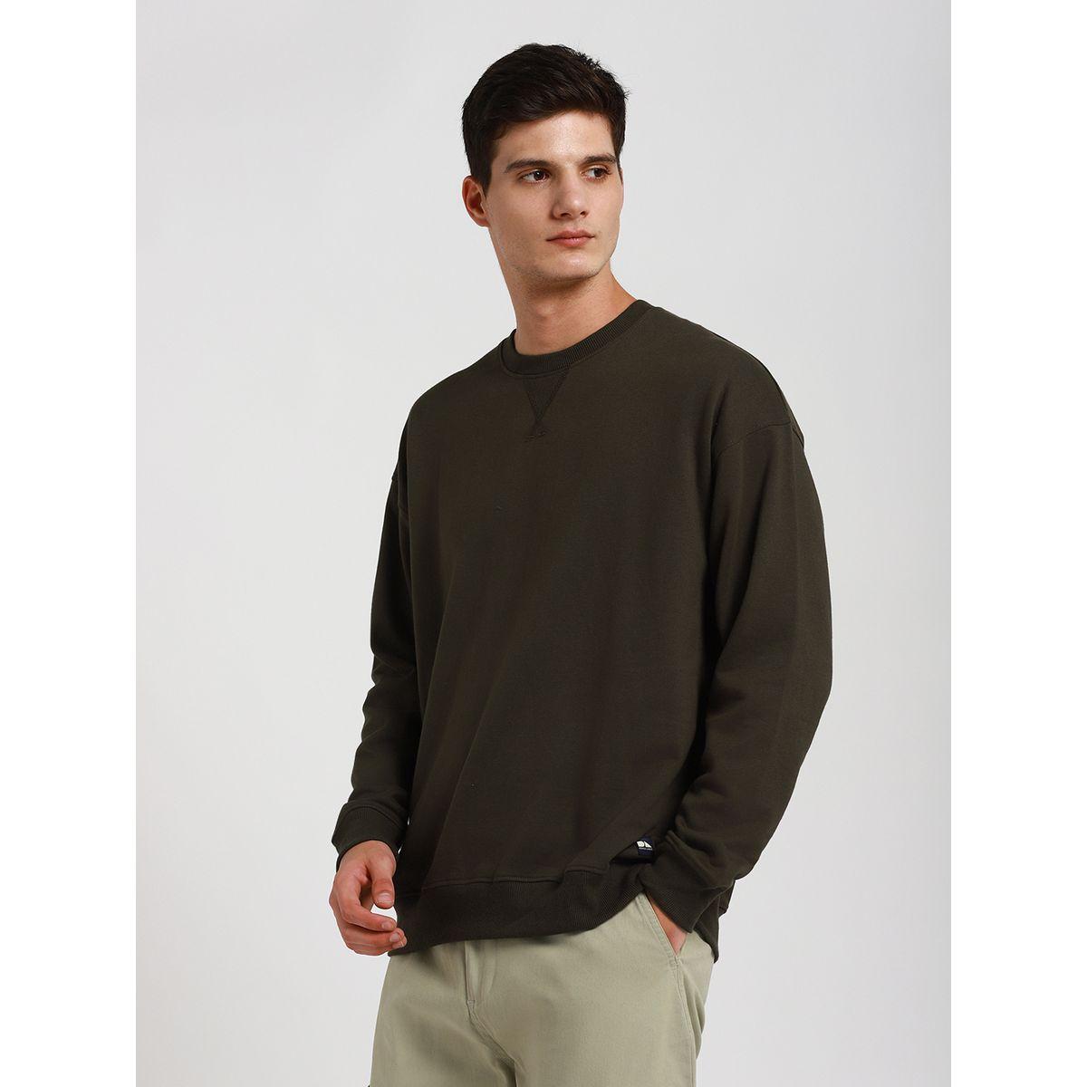 Dennis Lingo X Styli  Relaxed Fit Solid Sweatshirt with Dropped Shoulder-men-winterwear-hoodiesandsweatshirts-image-4