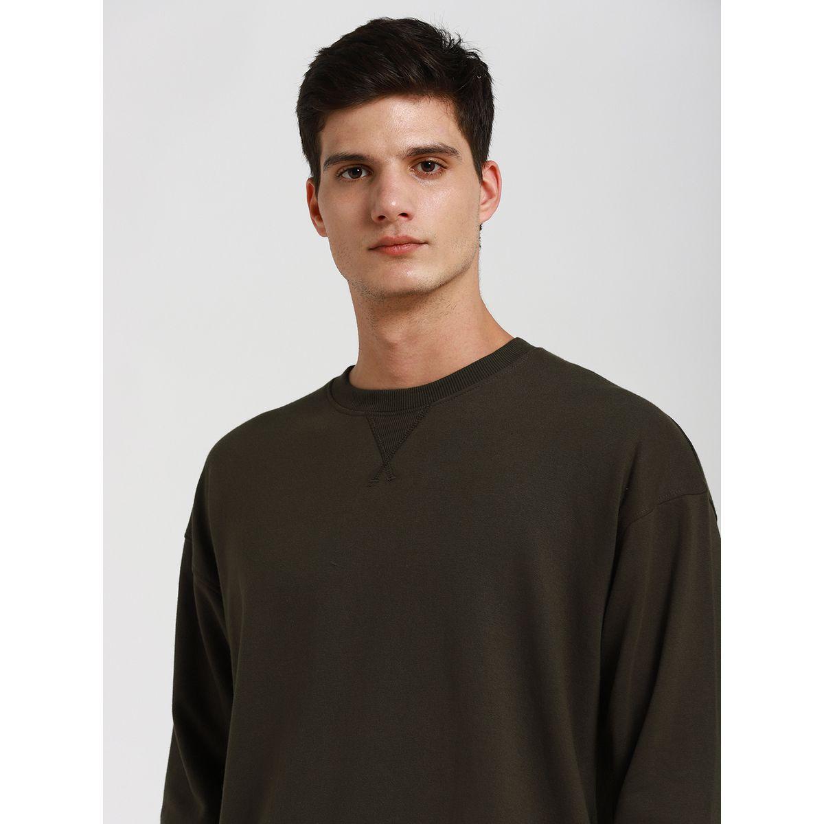 Dennis Lingo X Styli  Relaxed Fit Solid Sweatshirt with Dropped Shoulder-men-winterwear-hoodiesandsweatshirts-image-6