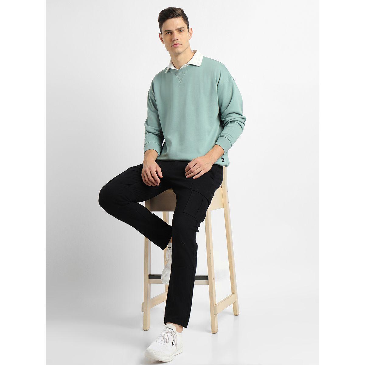 سويت شيرت سادة بقصة مريحة وأكتاف منخفضة دينيس لينجو × ستايلي-men-winterwear-hoodiesandsweatshirts-image-1