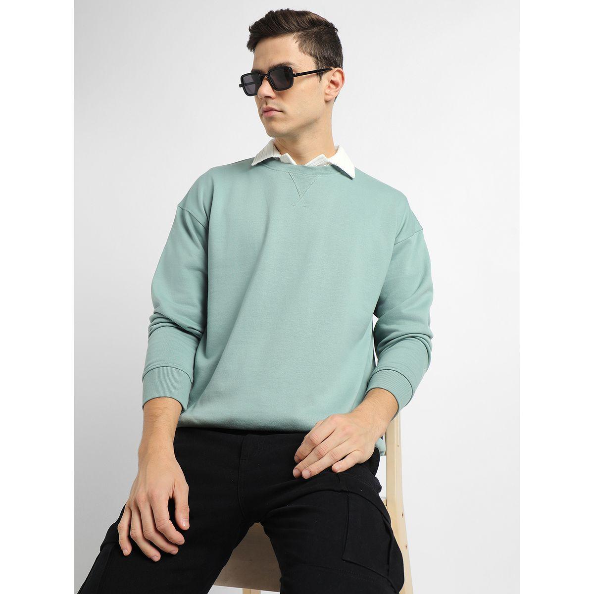 سويت شيرت سادة بقصة مريحة وأكتاف منخفضة دينيس لينجو × ستايلي-men-winterwear-hoodiesandsweatshirts-image-4