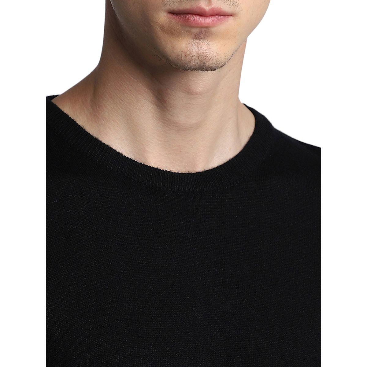 سويتر بياقة دائرية وقصة سليم فت دينيس لينجو × ستايلي-men-clothing-sweatersandpullovers-image-5