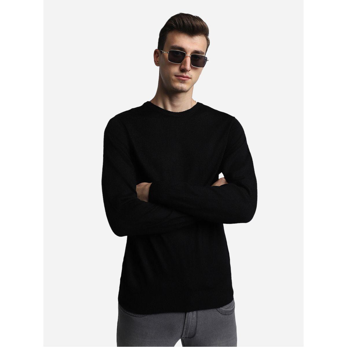 سويتر بياقة دائرية وقصة سليم فت دينيس لينجو × ستايلي-men-clothing-sweatersandpullovers-image-6