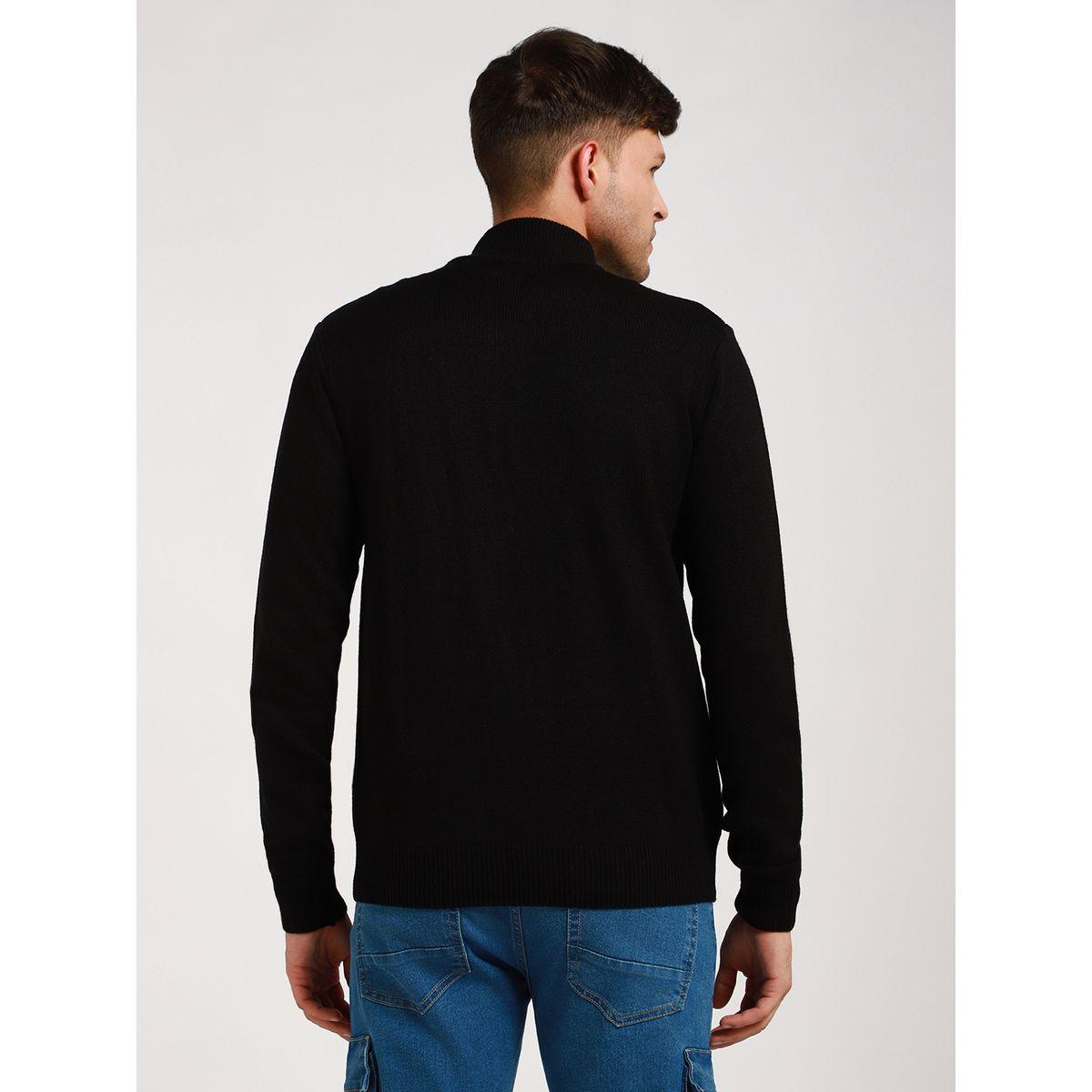 Dennis Lingo X Styli  Mock Neck Slim Fit Cardigan with Front Zip-men-clothing-sweatersandpullovers-image-6