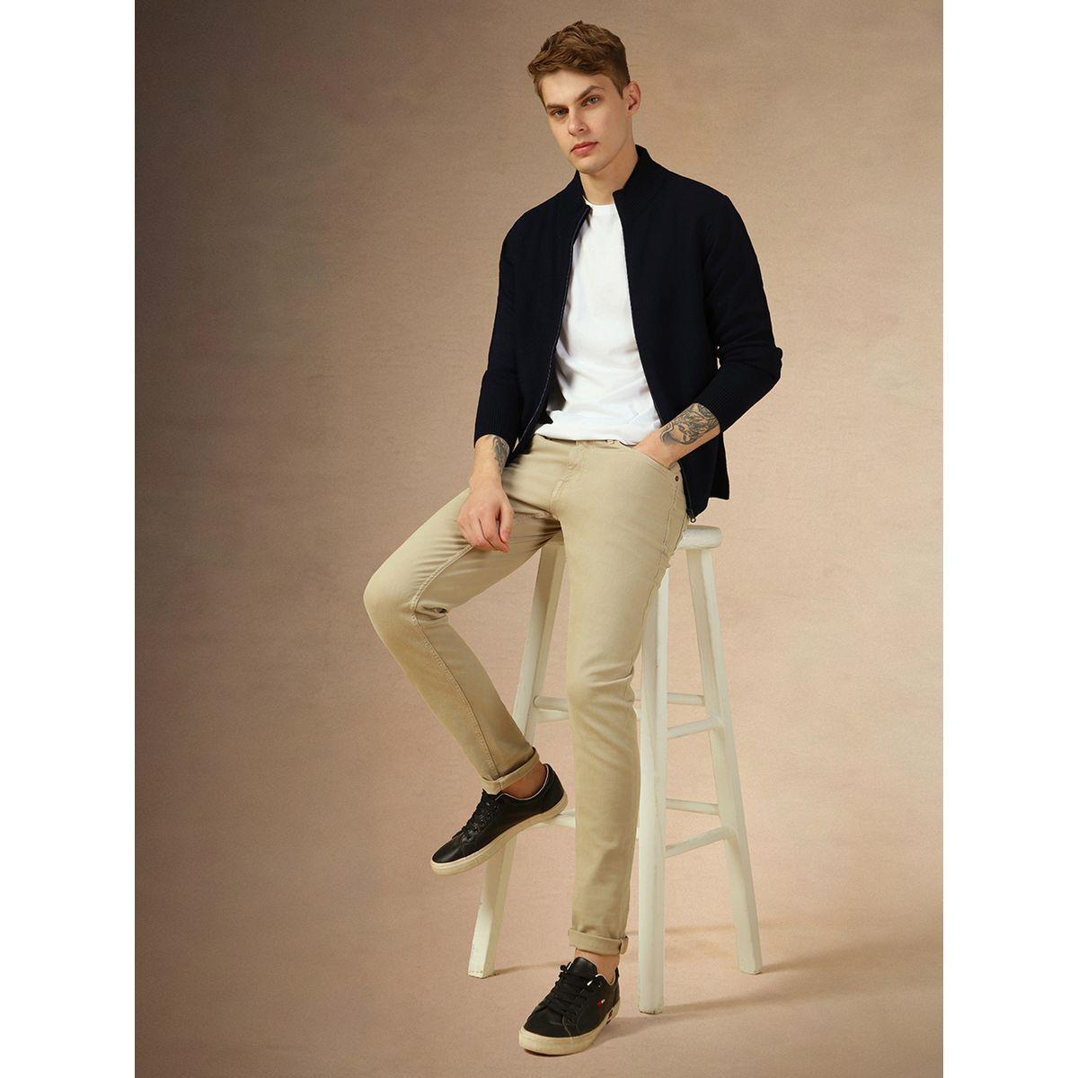 Dennis Lingo X Styli  Mock Neck Slim Fit Cardigan with Front Zip-men-clothing-sweatersandpullovers-image-1