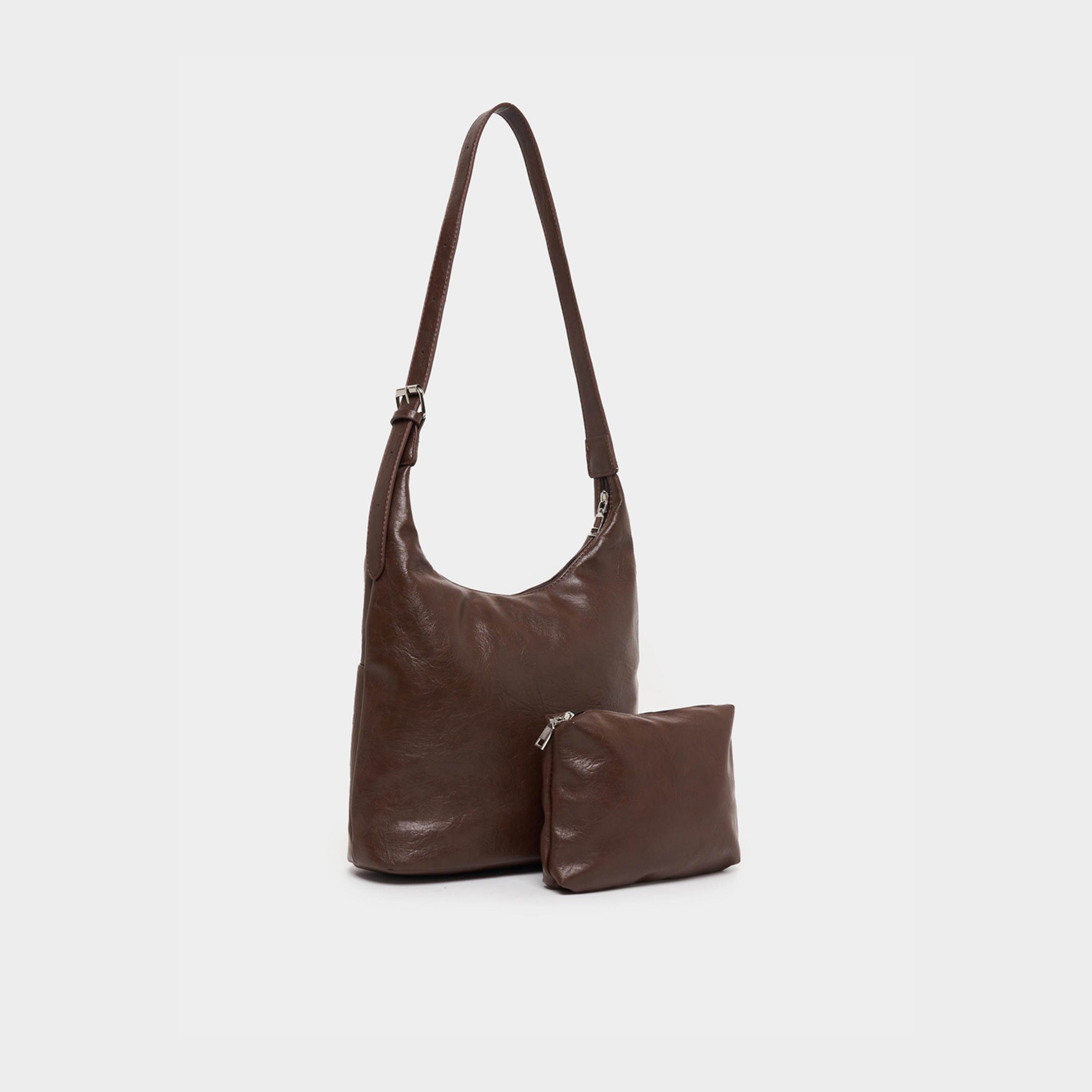 Styli Solid Tote Bag with Inner Pouch-women-bagsandwallets-handbags-image-1