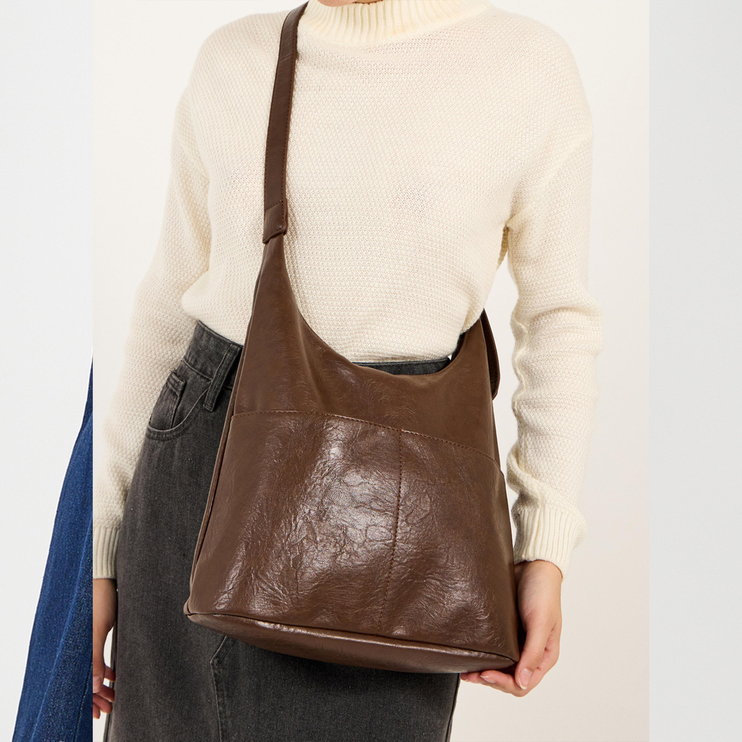 Styli Solid Tote Bag with Inner Pouch-women-bagsandwallets-handbags-image-3