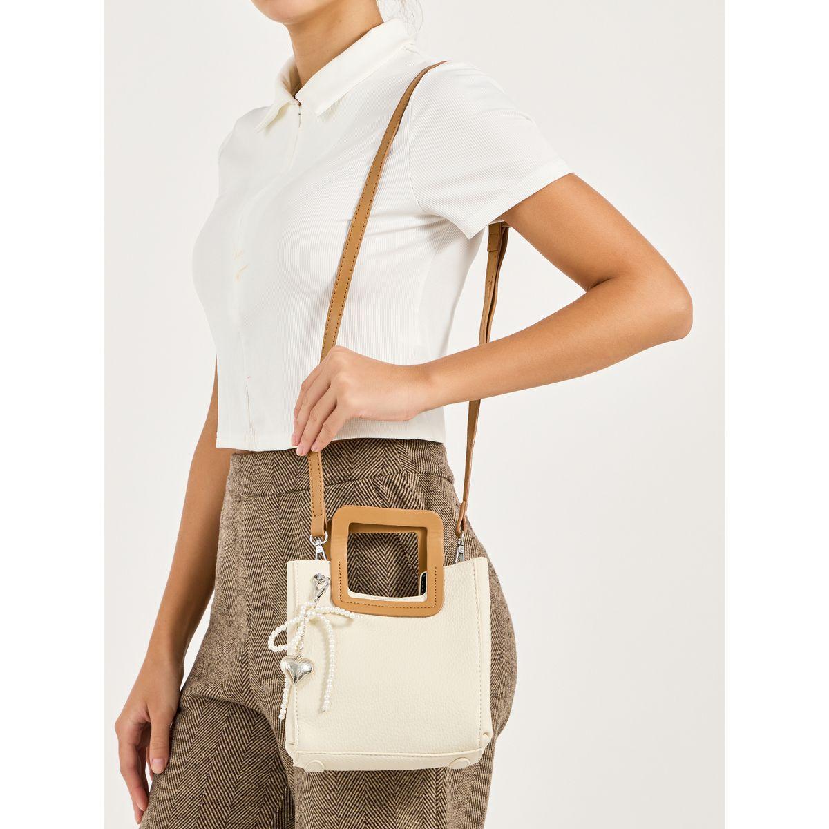 Styli Square Top Handle Handbag with Adjustable Strap-women-bagsandwallets-handbags-image-3