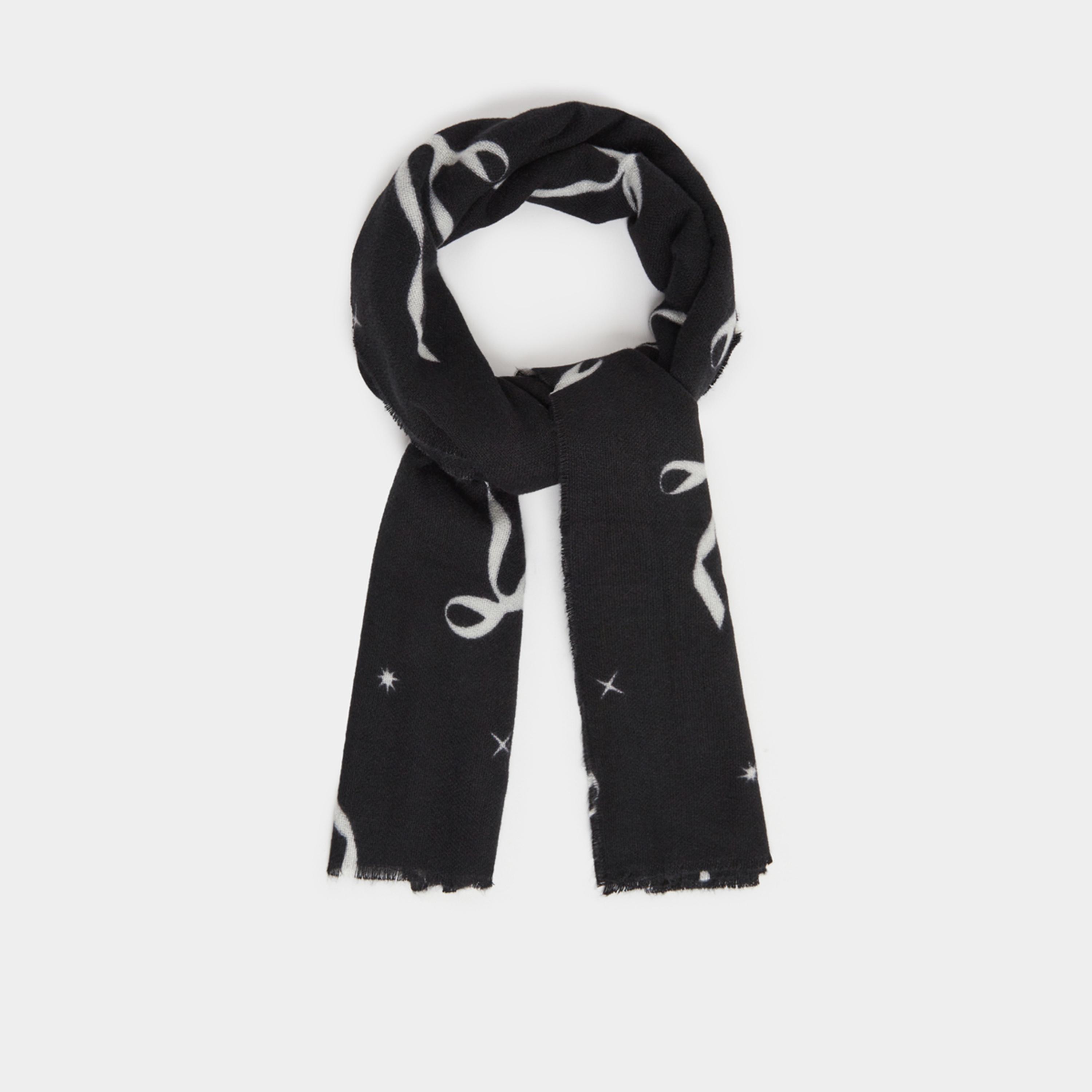 ستايلي - وشاح بطبعة شريط متباين-women-winterwear-scarves-image-1