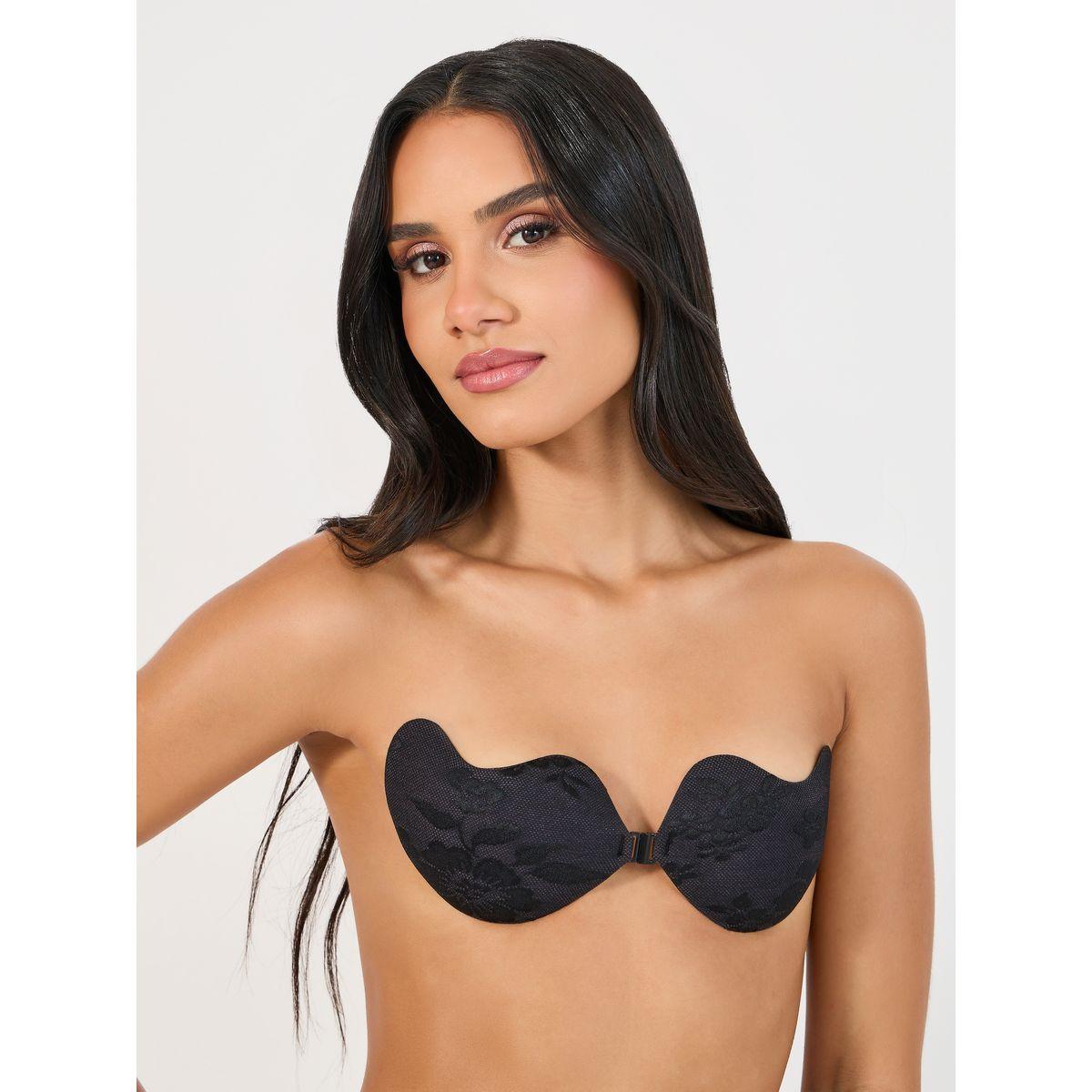 Styli Front Clasp Lace Stick On Bra-women-clothing-lingerie-lingerieaccessories-image-1