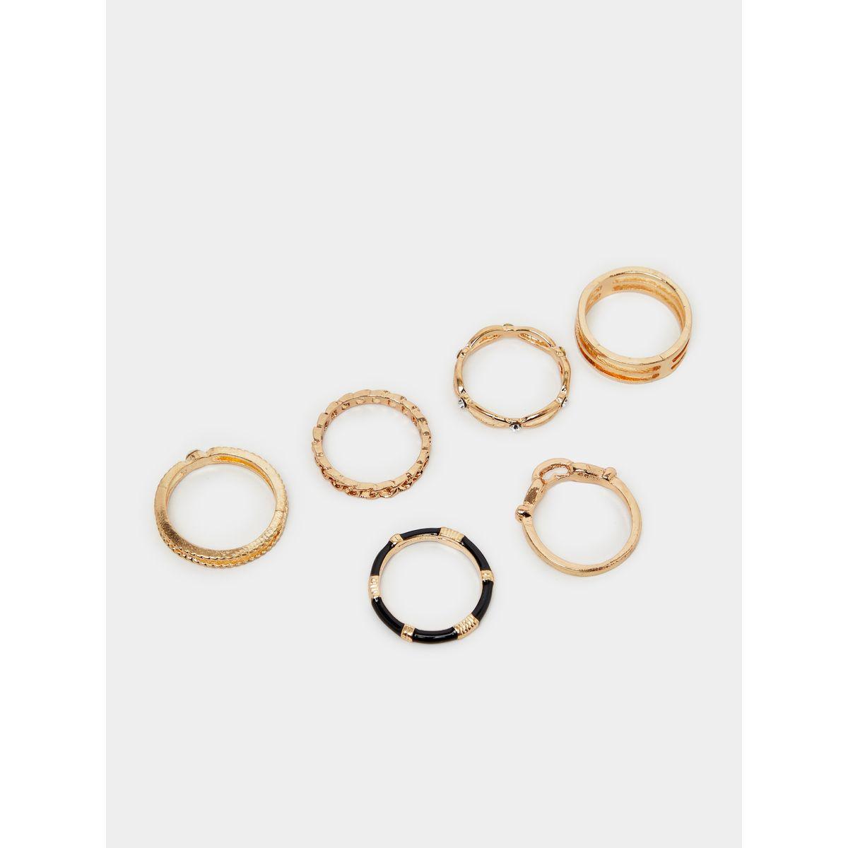 Styli Set of 10 - Textured Rings-women-watchesandjewellery-jewellery-rings-image-3
