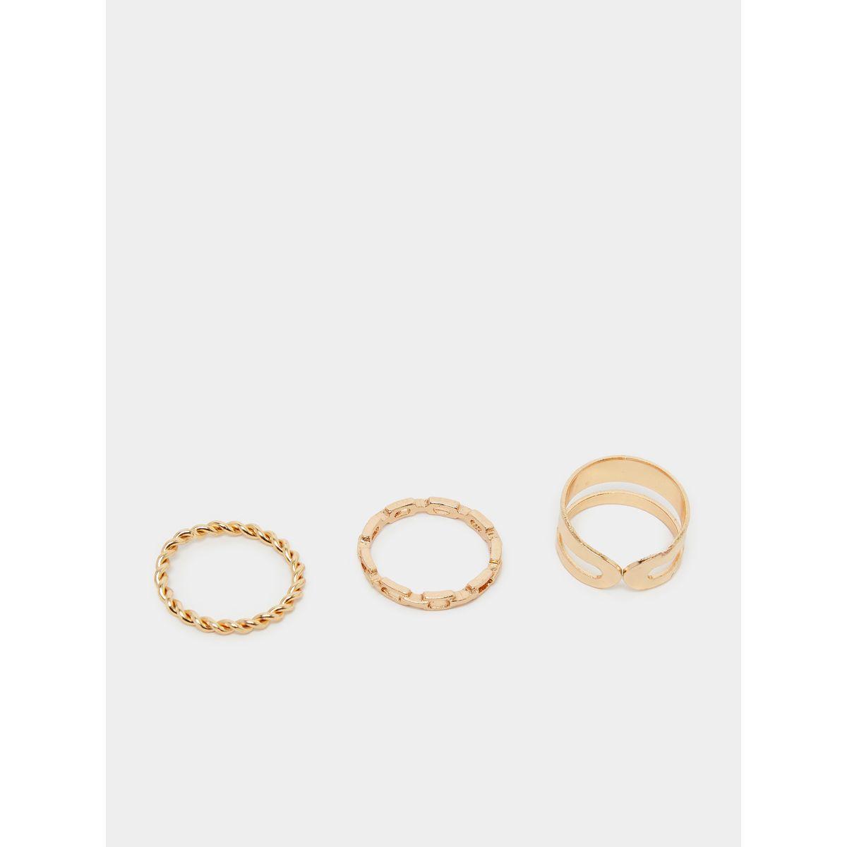 مجموعة من 8 خواتم يد سادة-women-watchesandjewellery-jewellery-rings-image-1