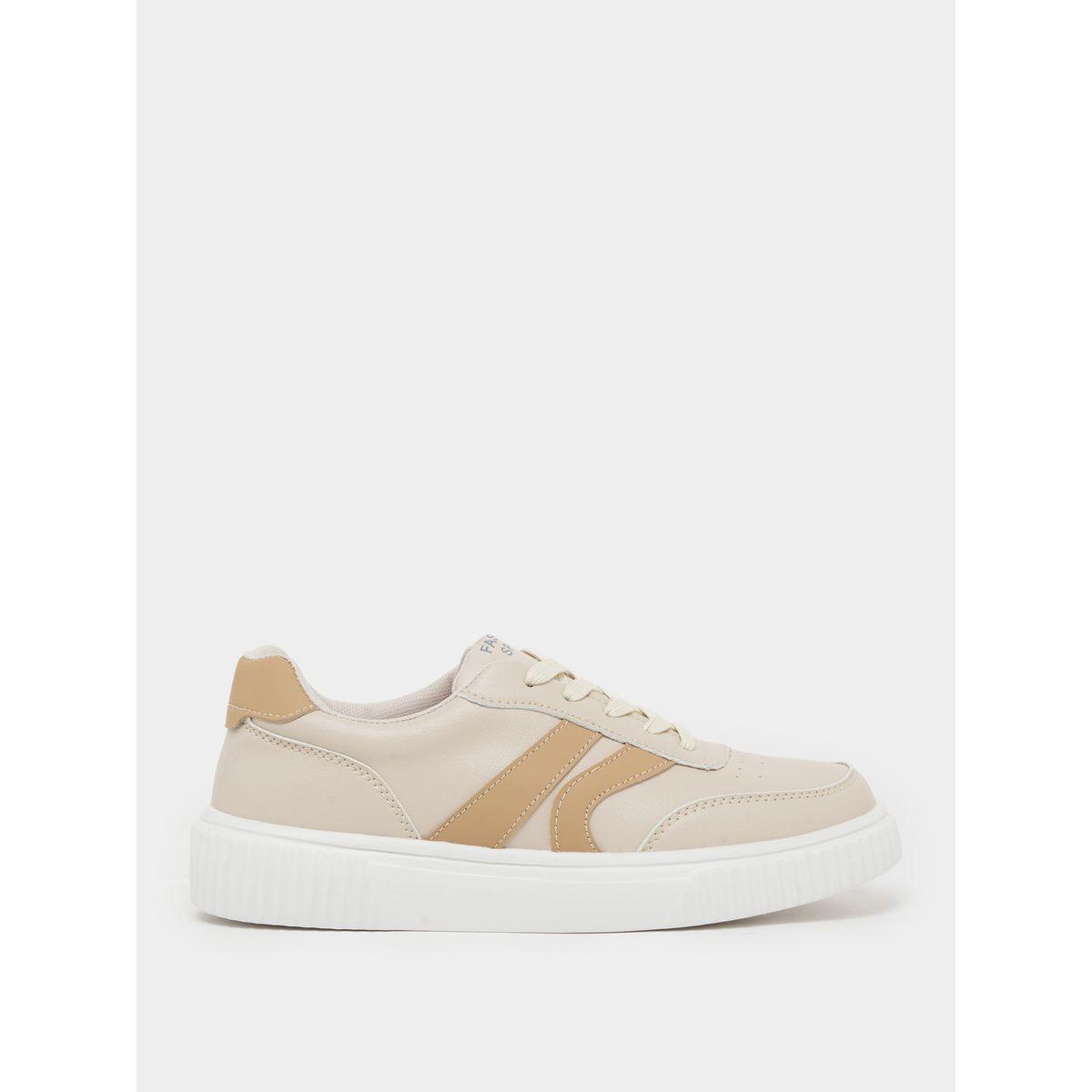 Styli Colorblock Lace Up Platform Sole Sneakers-women-shoes-sneakers-image-1