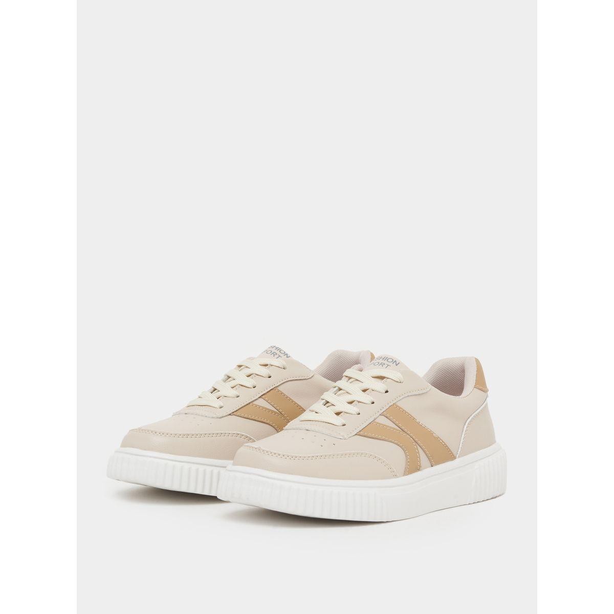 Styli Colorblock Lace Up Platform Sole Sneakers-women-shoes-sneakers-image-2
