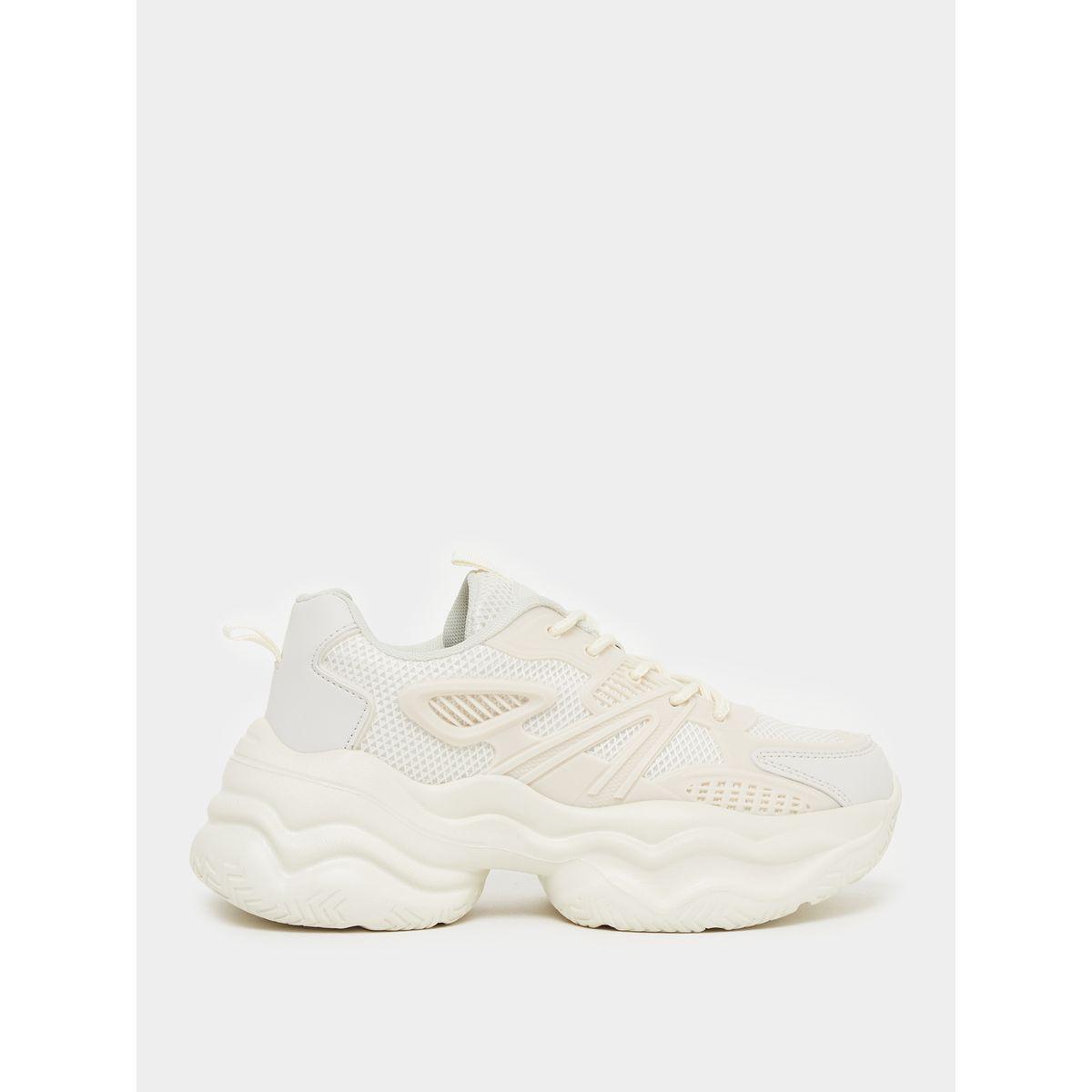 Styli Mesh Chunky Sole Lace-Up Sneakers-women-shoes-sneakers-image-2