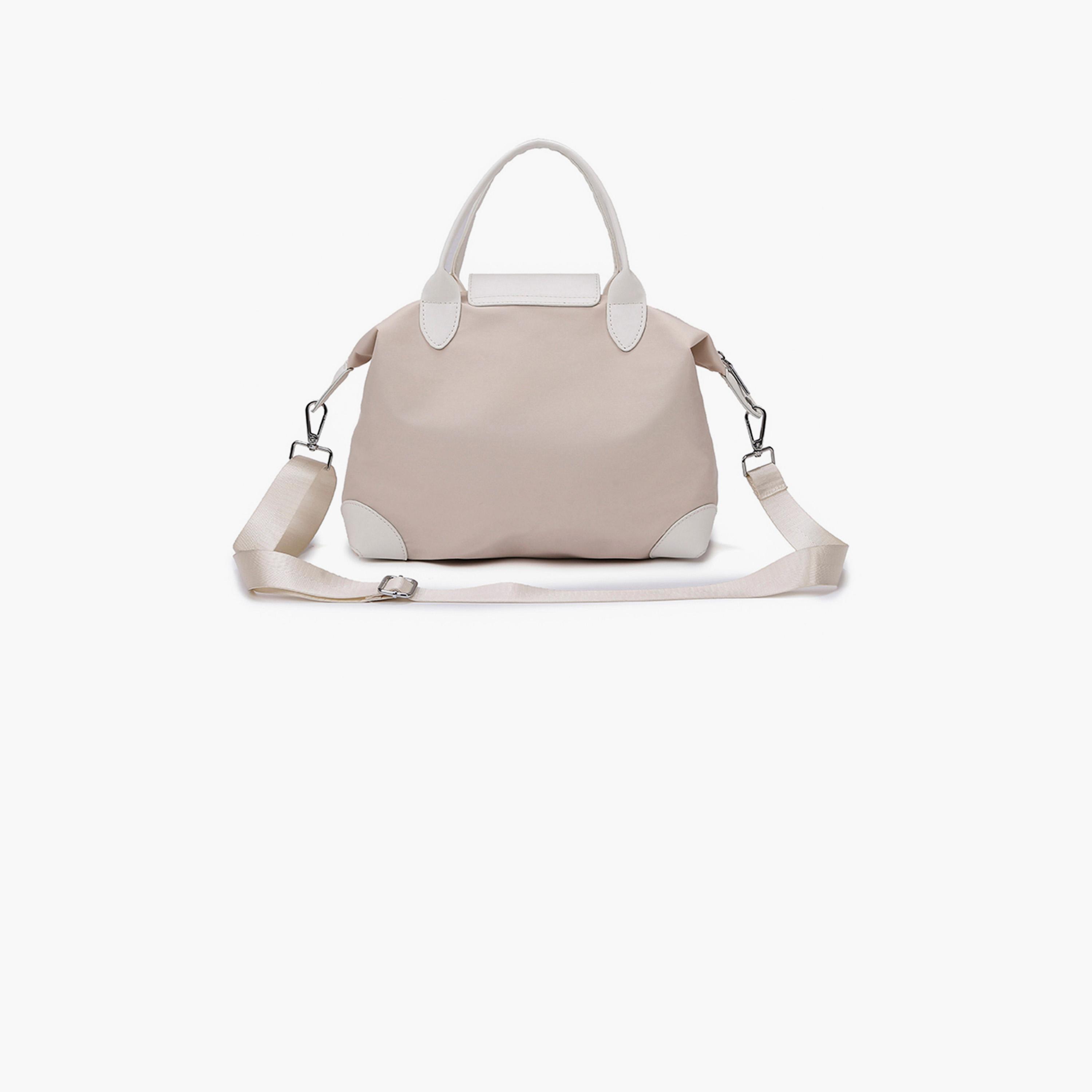Styli Button Flap Detail Solid Gym Bag-women-bagsandwallets-handbags-image-8