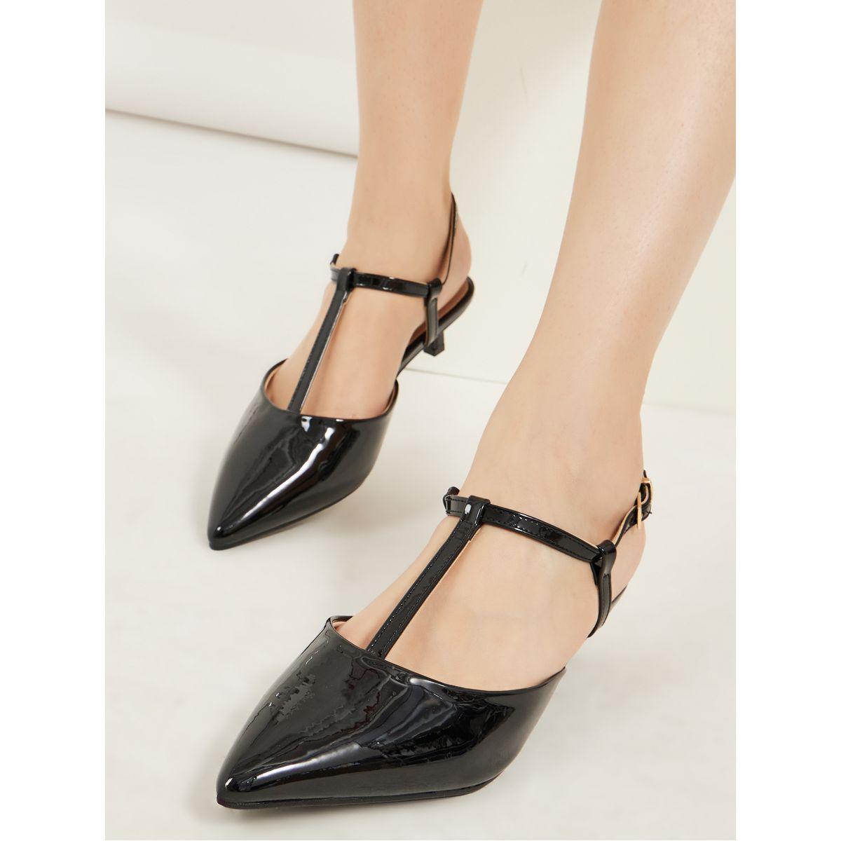 Styli Ankle Strap Pointed Toe Kitten Heel Shoes-women-shoes-heels-image-1