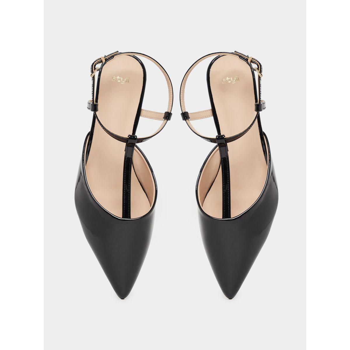 Styli Ankle Strap Pointed Toe Kitten Heel Shoes-women-shoes-heels-image-6