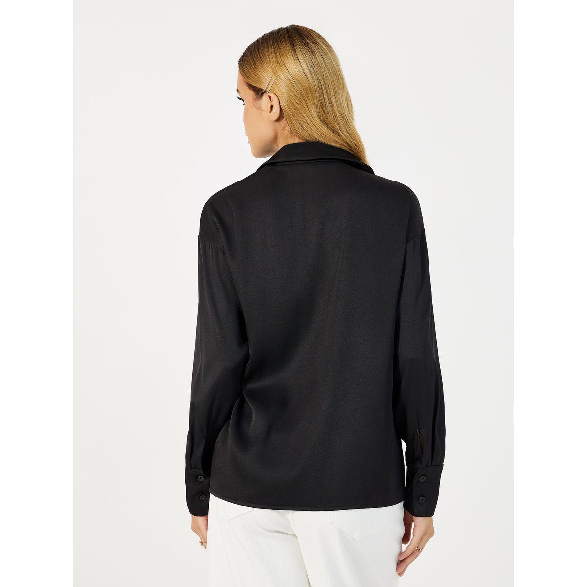 Styli Solid Notch Lapel Collar Top-women-clothing-shirtsandblouses-blouses-image-4