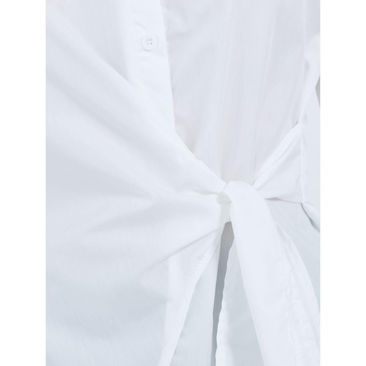 Styli Solid Asymmetric Hem Shirt with Wrap Detail-women-clothing-shirtsandblouses-shirts-image-3