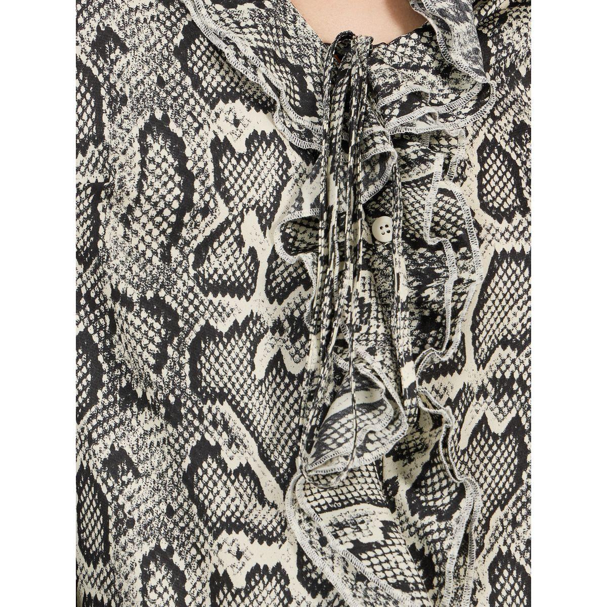 Styli Animal Print Flared Sleeves Top with Ruffle Details-women-clothing-shirtsandblouses-blouses-image-3