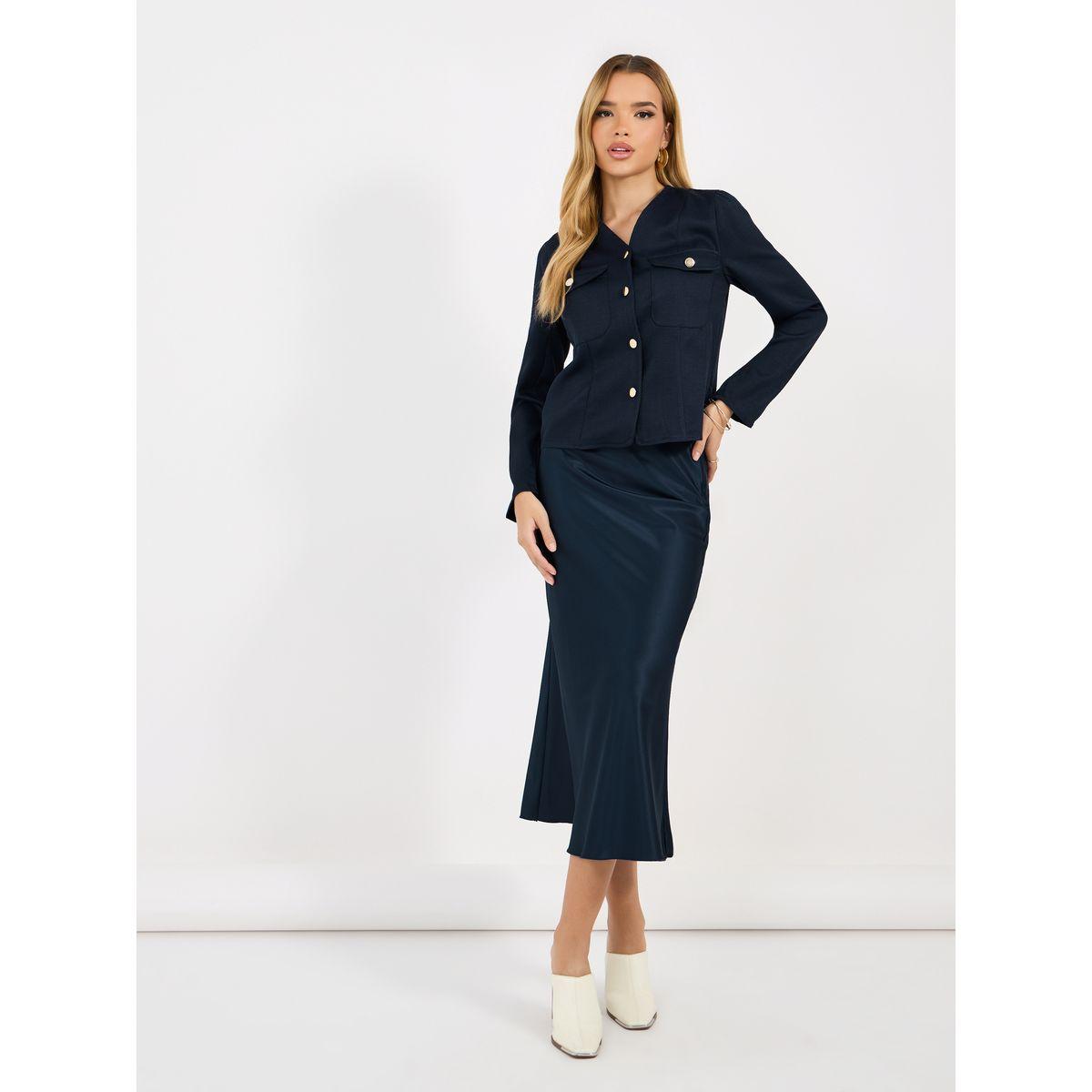 بلوزة تويد مزينة بجيب على الصدر-women-clothing-shirtsandblouses-blouses-image-2