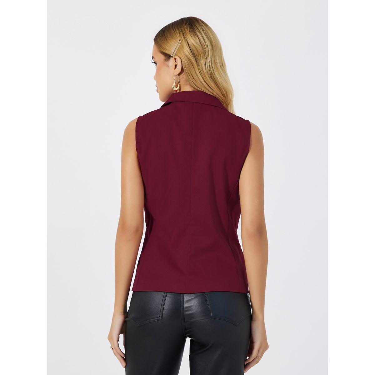 معطف بياقة نوتش وأربطة مع أزرار-women-clothing-shirtsandblouses-blouses-image-4
