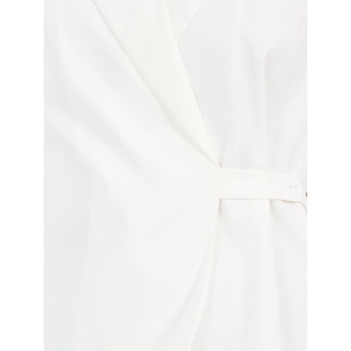 بليزر بلا أكمام بياقة مطوية وخصر بنمط لف-women-clothing-shirtsandblouses-blouses-image-3