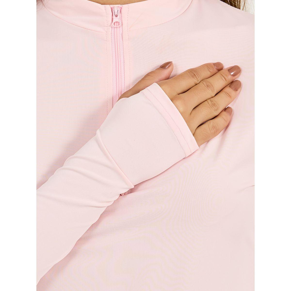 Styli Active Racerback Mesh & Zip Pocket Detail Half Zip Up Top-women-clothing-sportswearandactivewear-tshirtsandvests-image-3