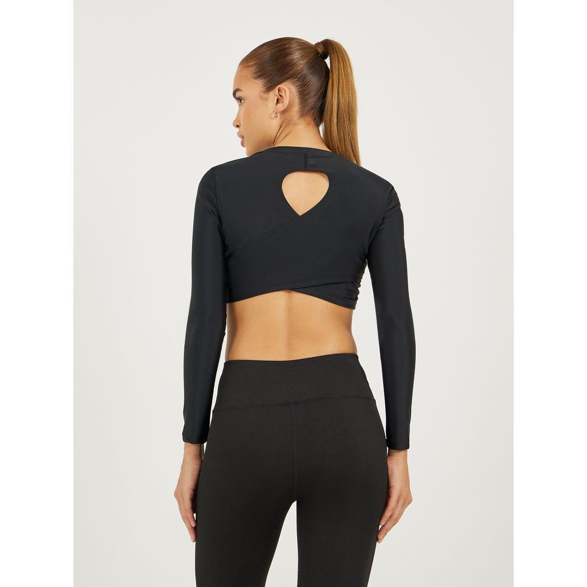 Back Wrap & Peep Long Sleeves Crop Top-women-clothing-sportswearandactivewear-tshirtsandvests-image-5