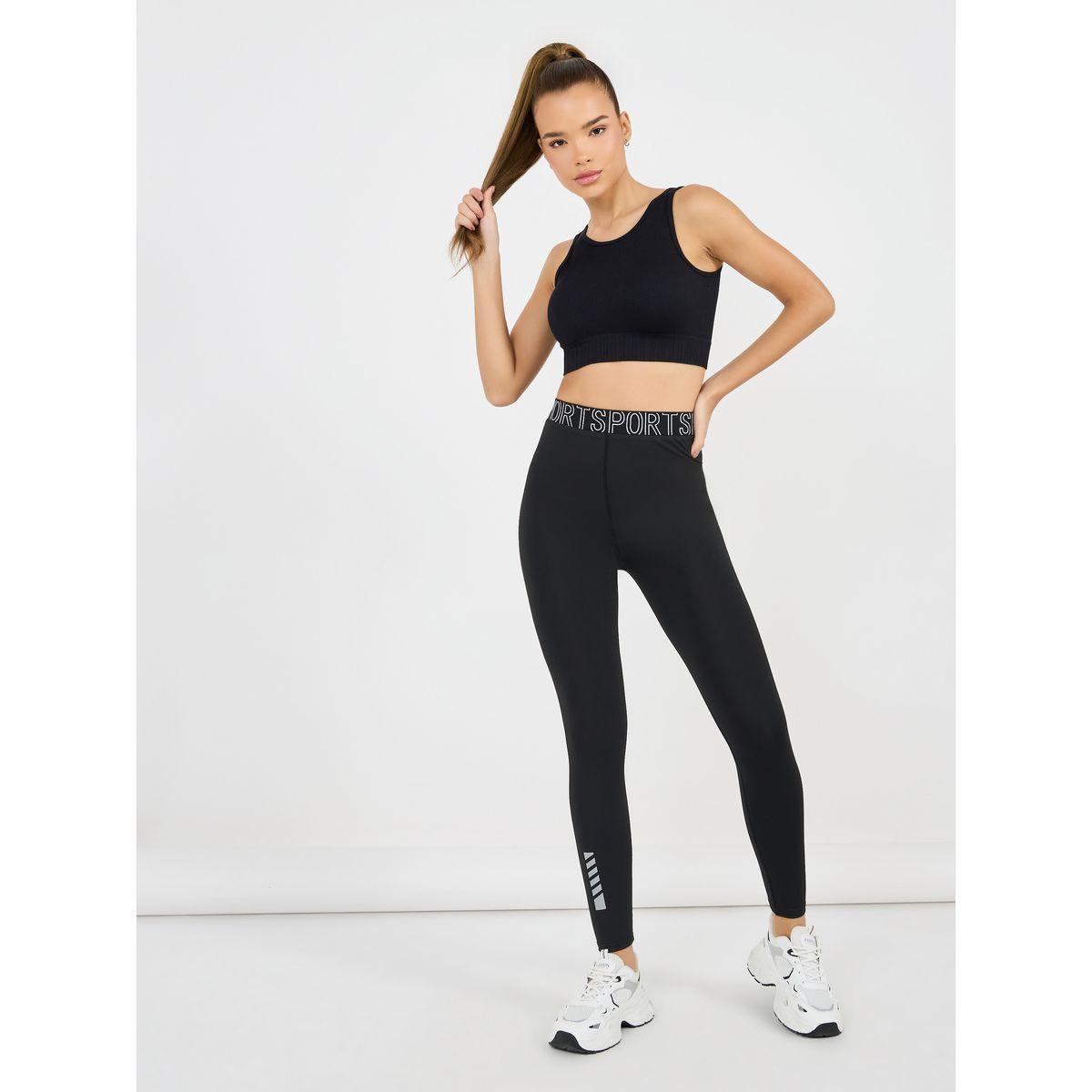 ليقنز بطول 7/8 مع خطوط عاكسة للضوء-women-clothing-sportswearandactivewear-bottoms-joggersandtrackpants-image-1
