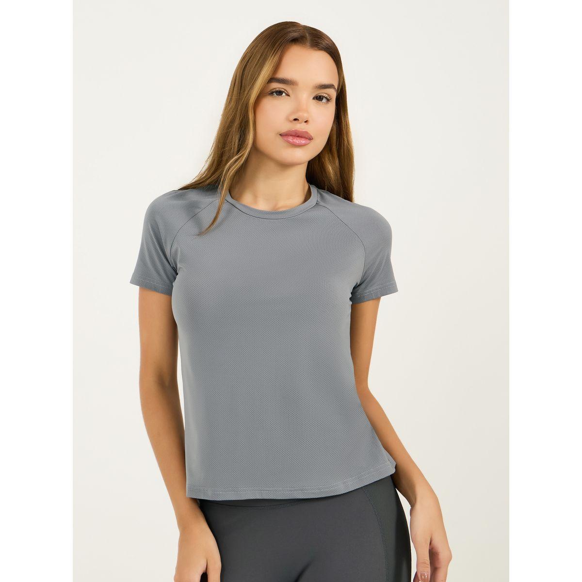Styli Active Single Sleeve & Back Circle Reflective Detail Short Sleeves Top-men-clothing-sportswearandactivewear-tshirtsandpolos-image-1
