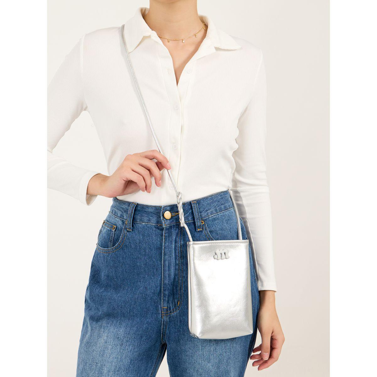 Styli Crossbody Bag with Badge Detail and Keychain Drop-women-bagsandwallets-handbags-image-2