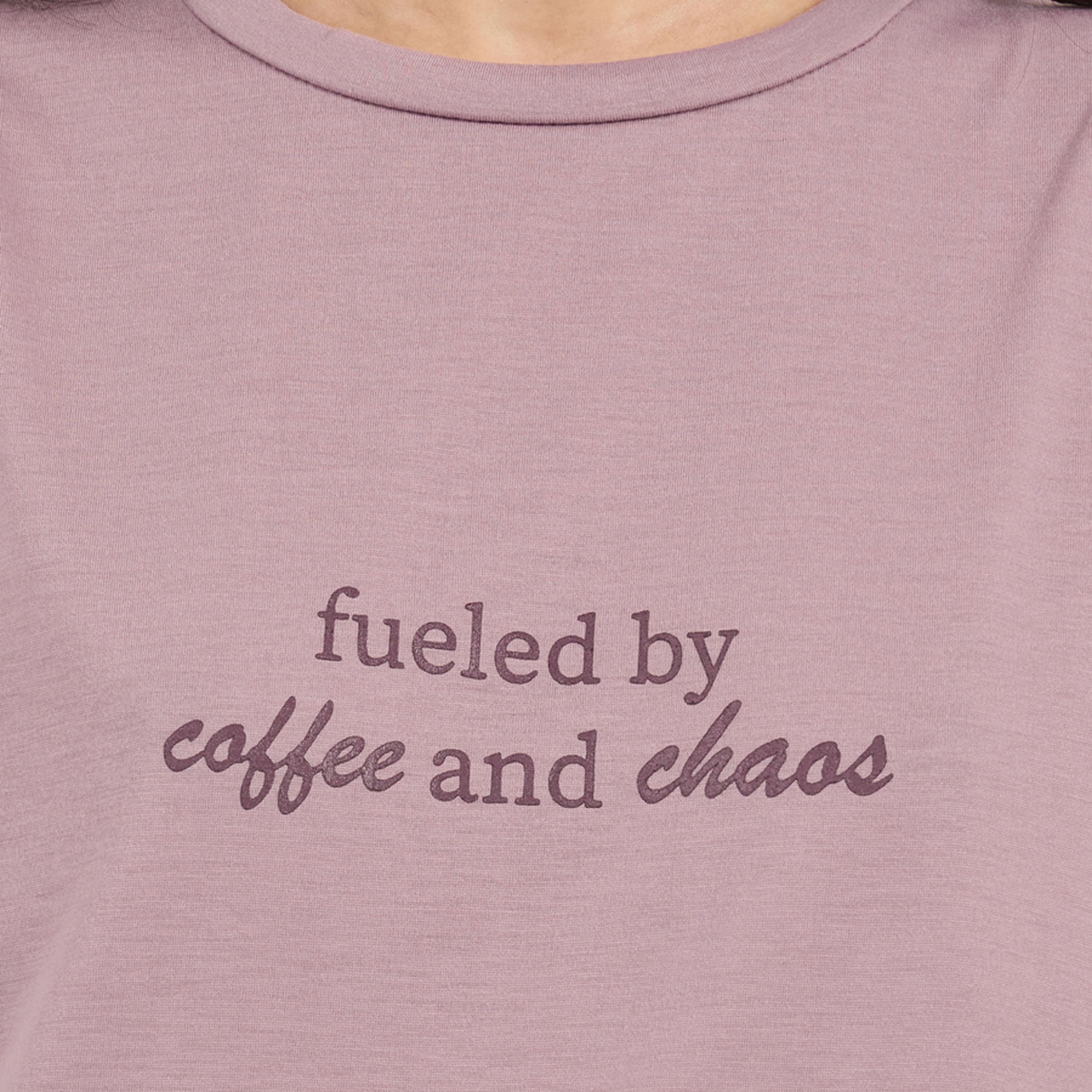 Styli Unwind Slogan Print Ruffle Hem Sleep T-Shirt Dress-women-clothing-nightwear-nighties-image-3
